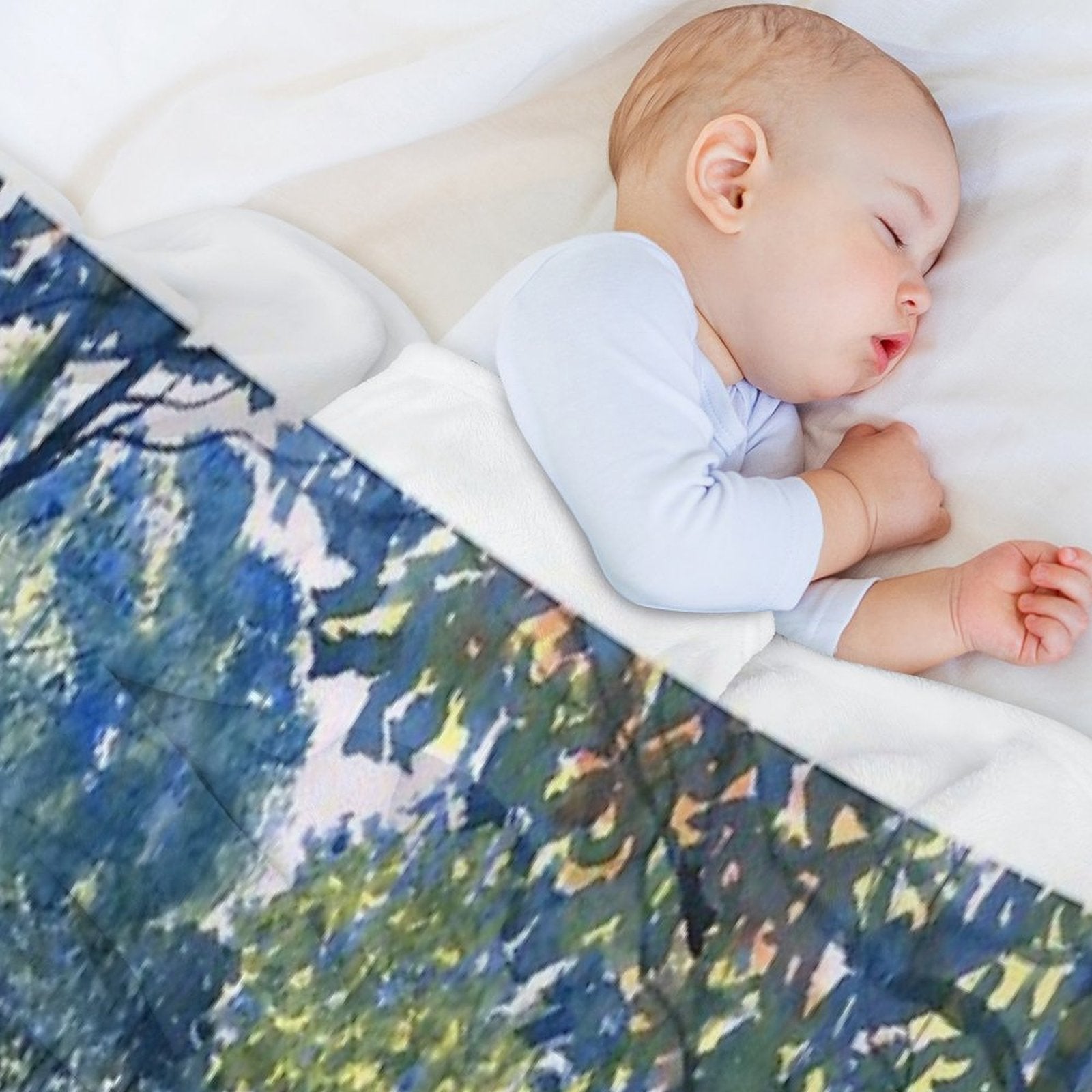 Hockney Trail Tunnel of Trees Machine-washable Throw Blanket