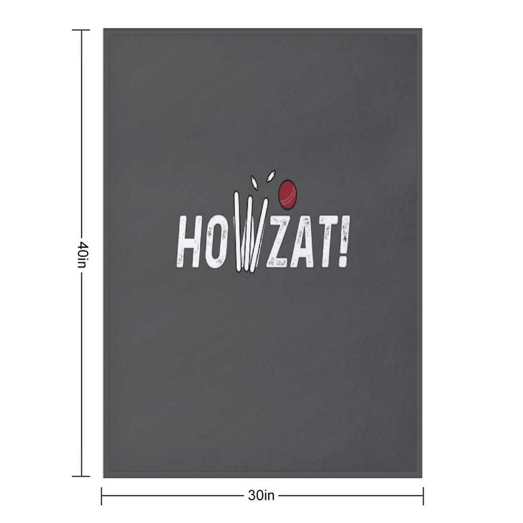 Cricket Lover Howzat Ball And Wicket by Cricket Fan Gifts Durable Throw Blanket