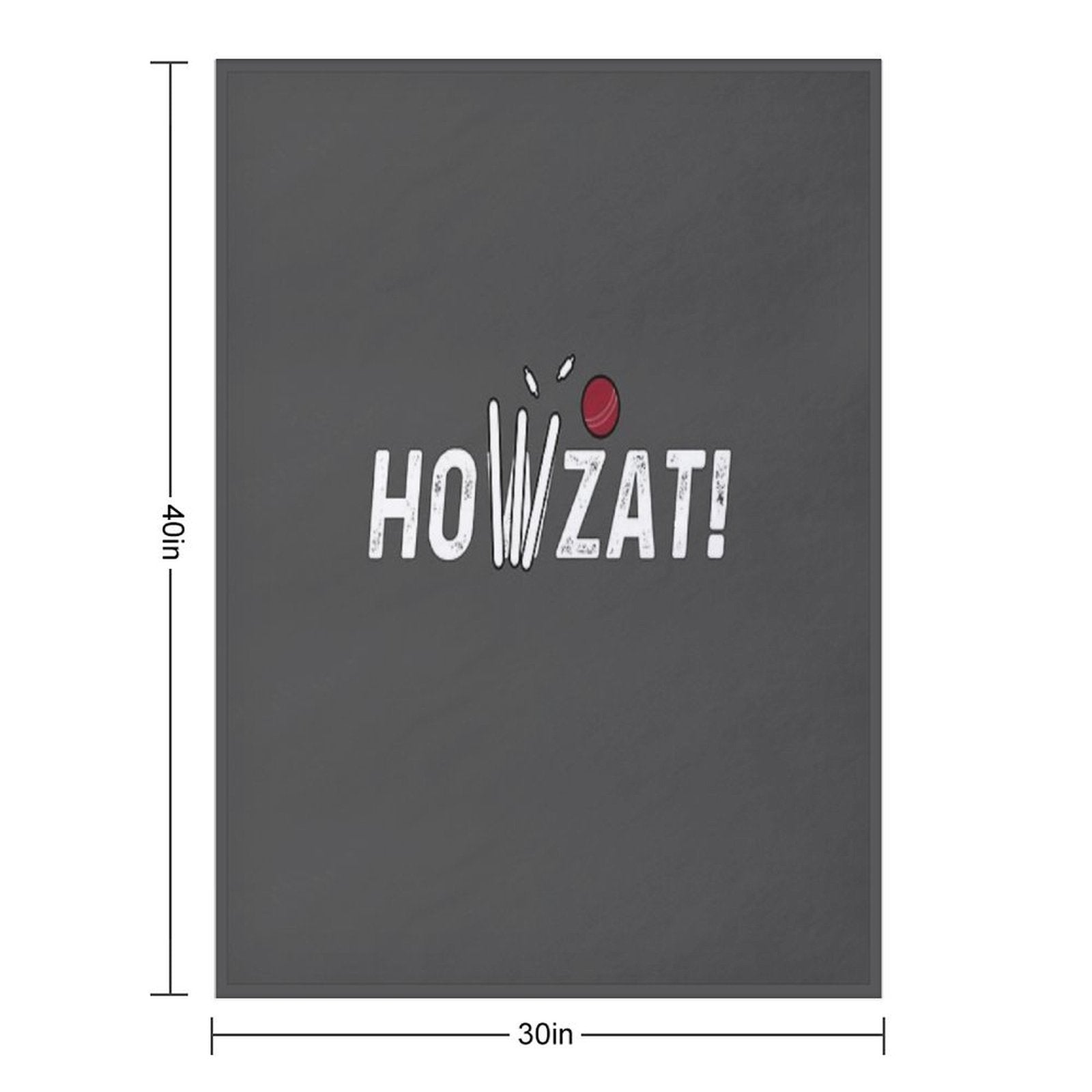 Cricket Lover Howzat Ball And Wicket by Cricket Fan Gifts Durable Throw Blanket