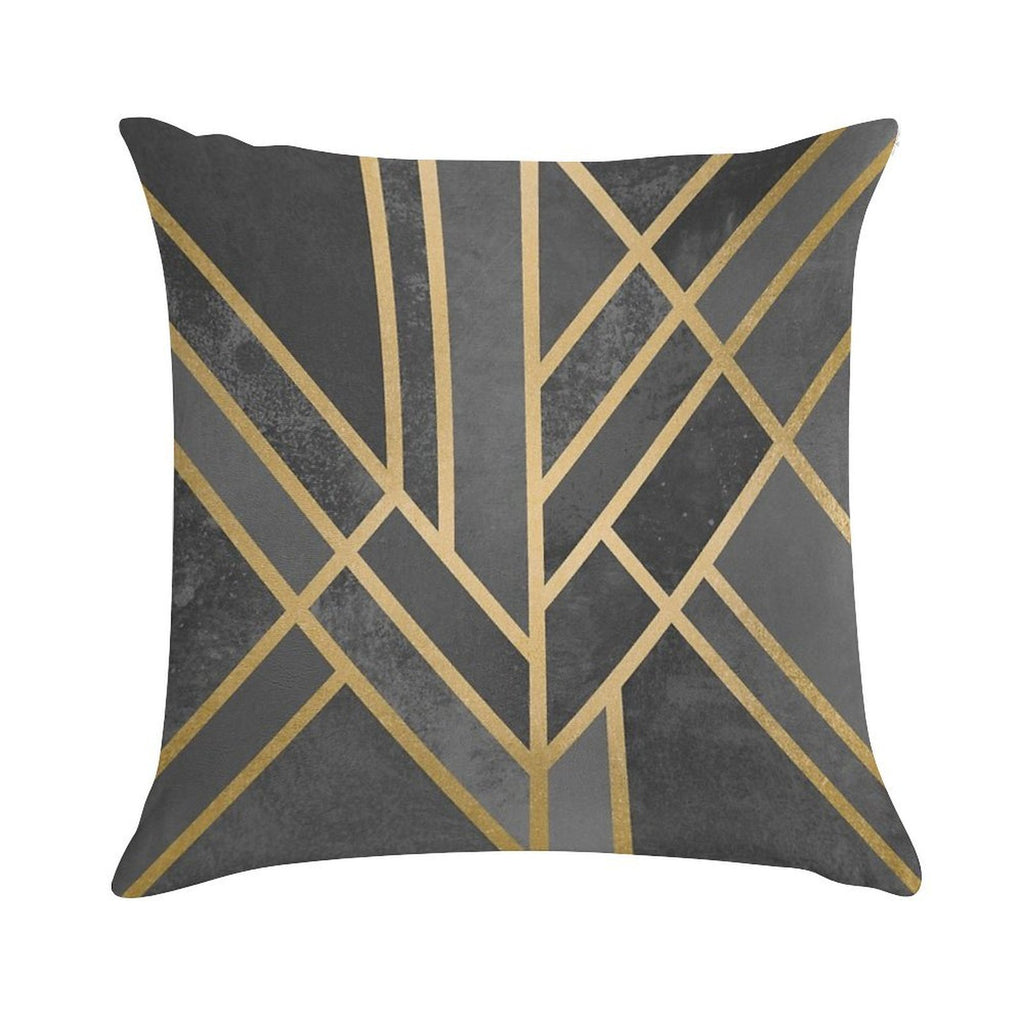 Art Deco Geometry 1 Soft Anti-Pilling Throw Pillow