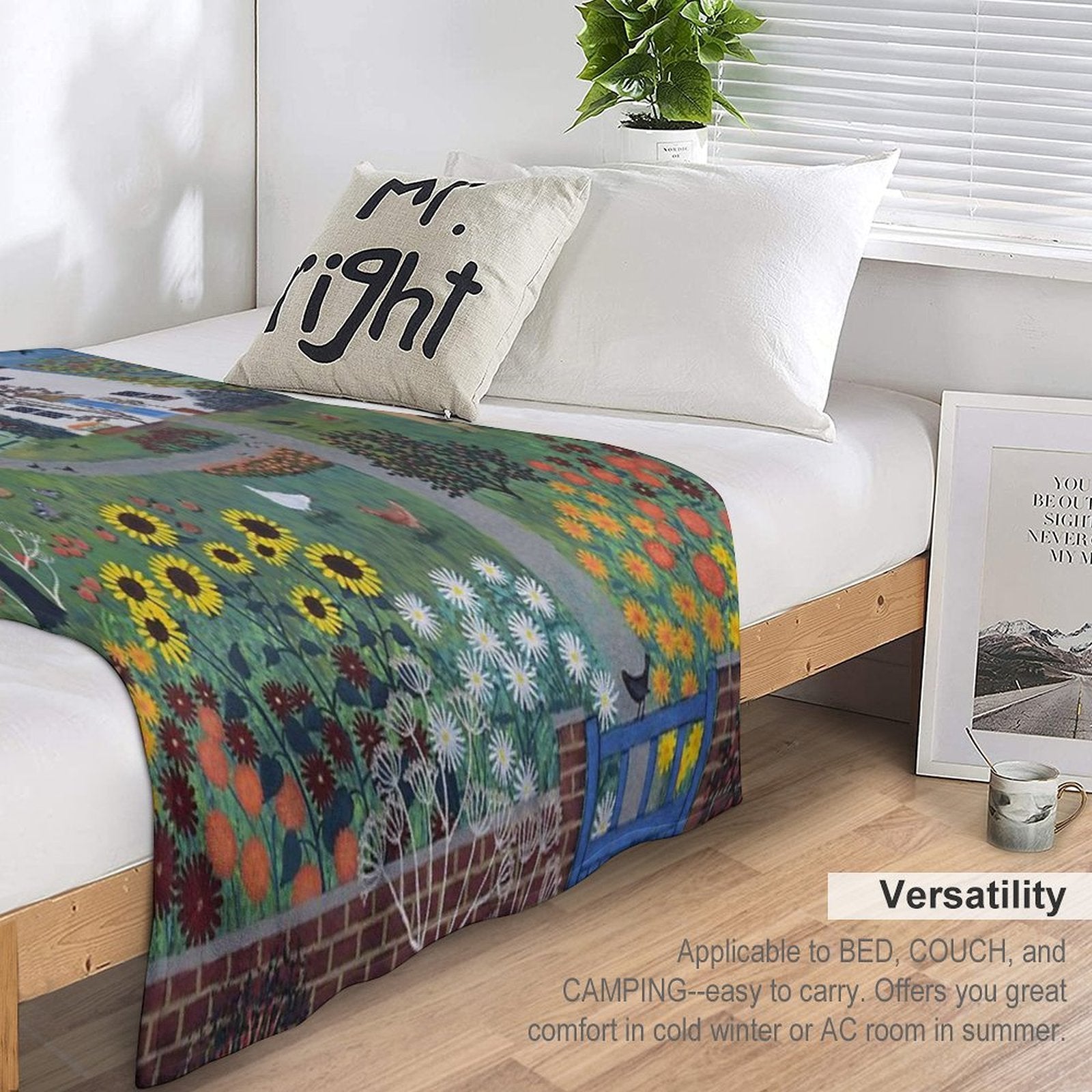 Apple Tree Cottage Sustainable Throw Blanket