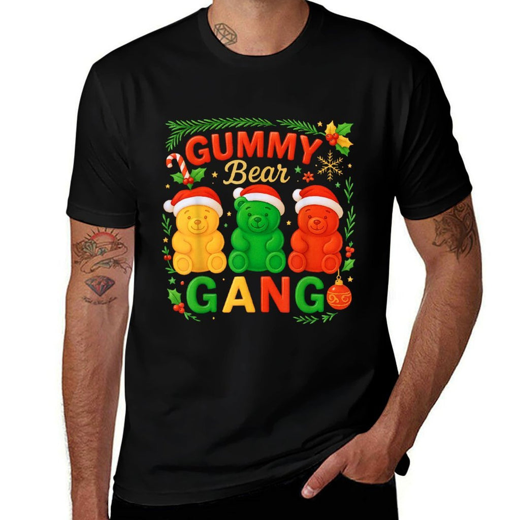 Gummy Bear Gang Christmas Candy Squad Kids Team Xmas Costume  Soft T-Shirt