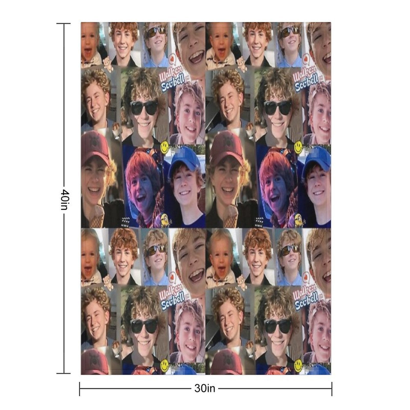 Percy Jackson Walker Scobell Collage All-season Throw Blanket