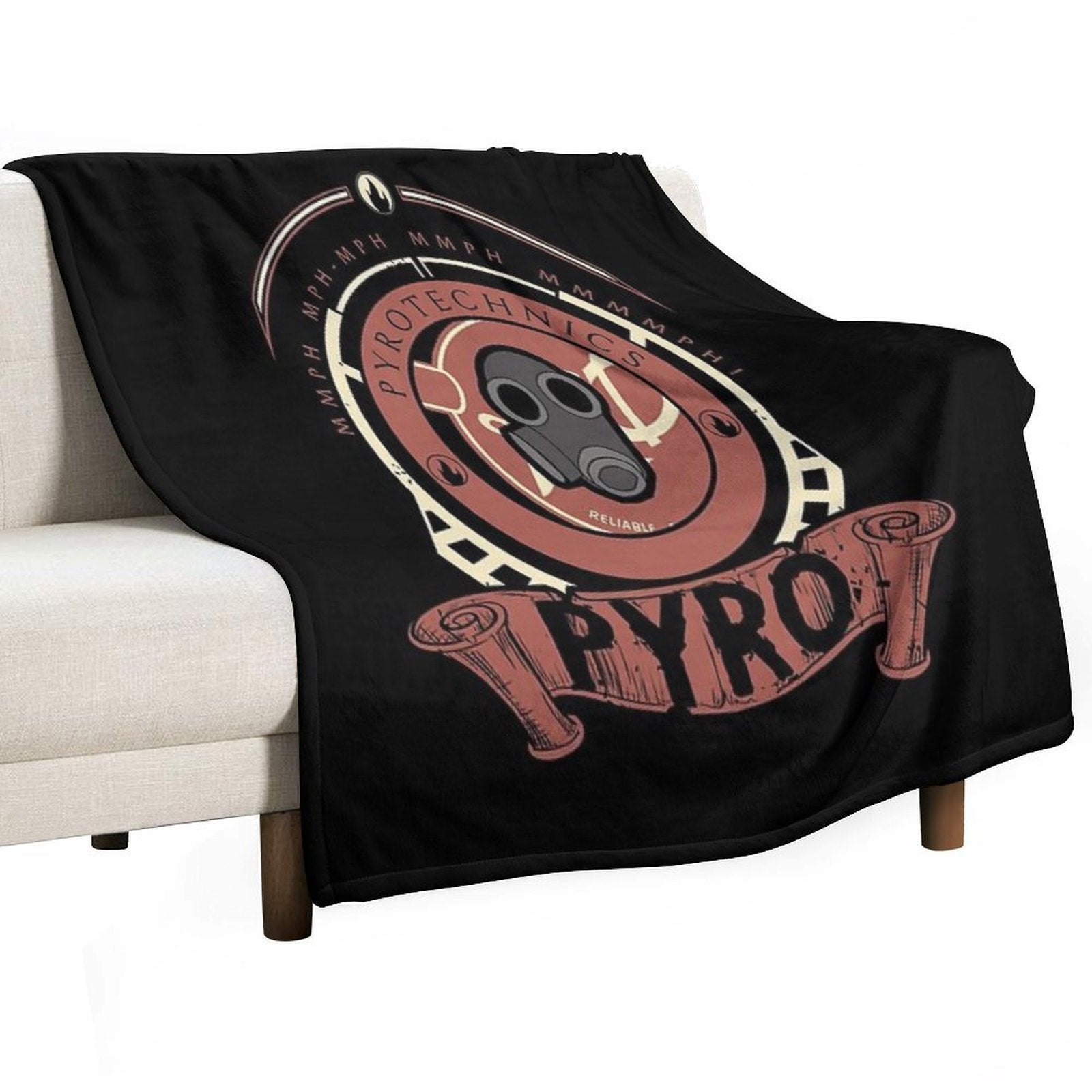 PYRO - RED TEAM Comfort Throw Blanket