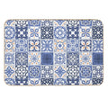 Blue Portuguese Tile  Non-Slip Bath Mat