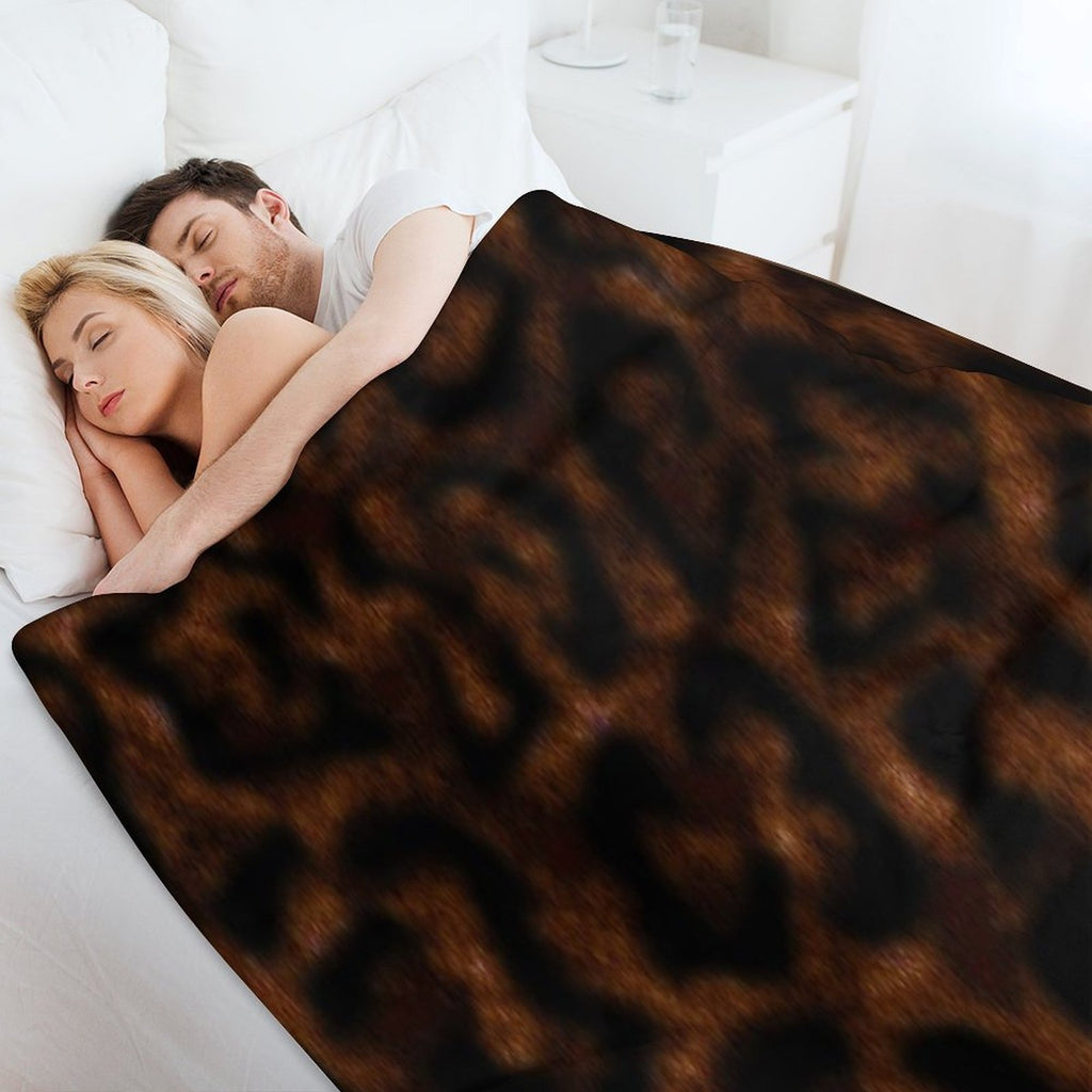 Leopard Print Velvety-soft Throw Blanket