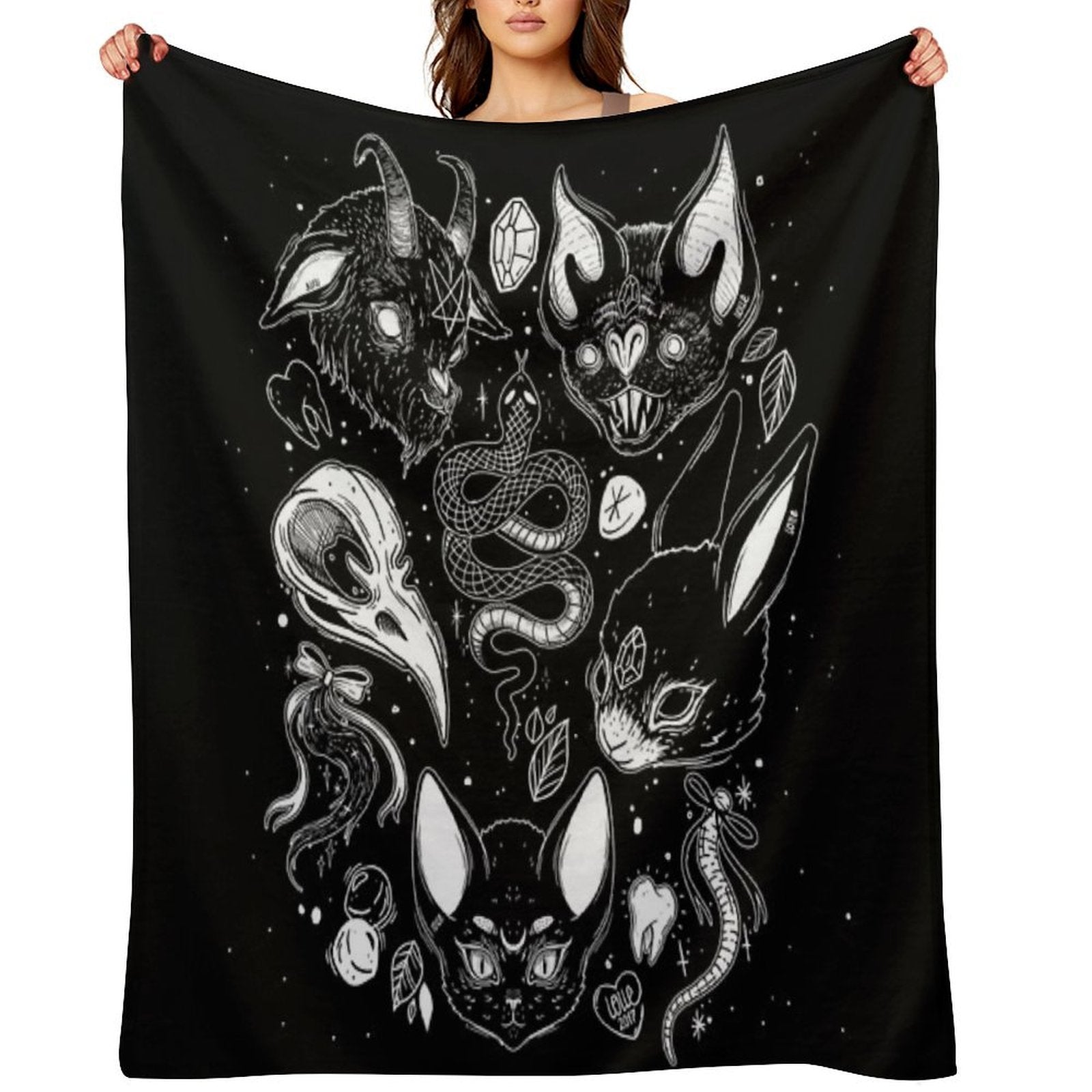 FAMILIAR SPIRITS All-season Throw Blanket