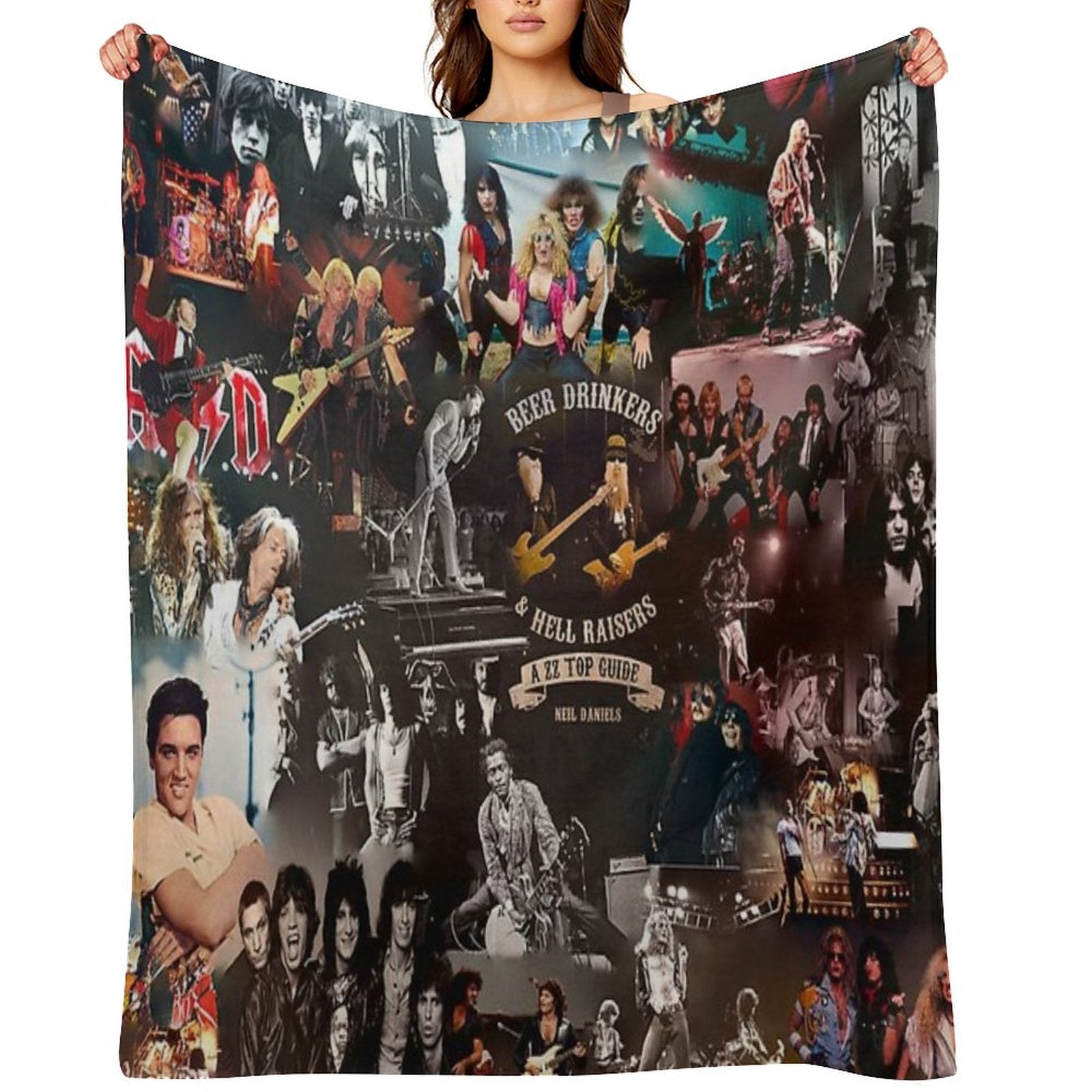 Rock Collage Lightweight Throw Blanket