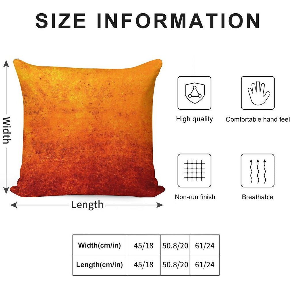 Orange Texture #2 Soft Fade-Resistant Throw Pillow