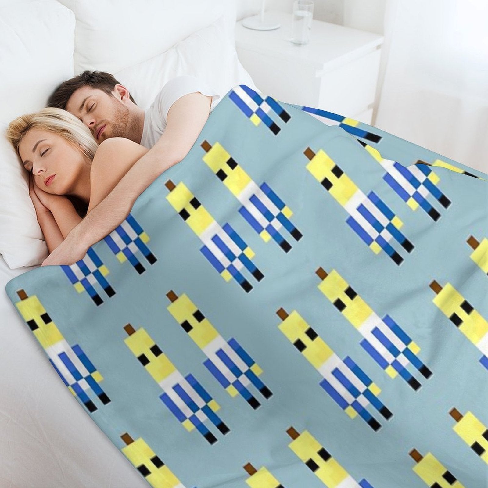 Bananas in Pyjamas Wrinkle-free Throw Blanket