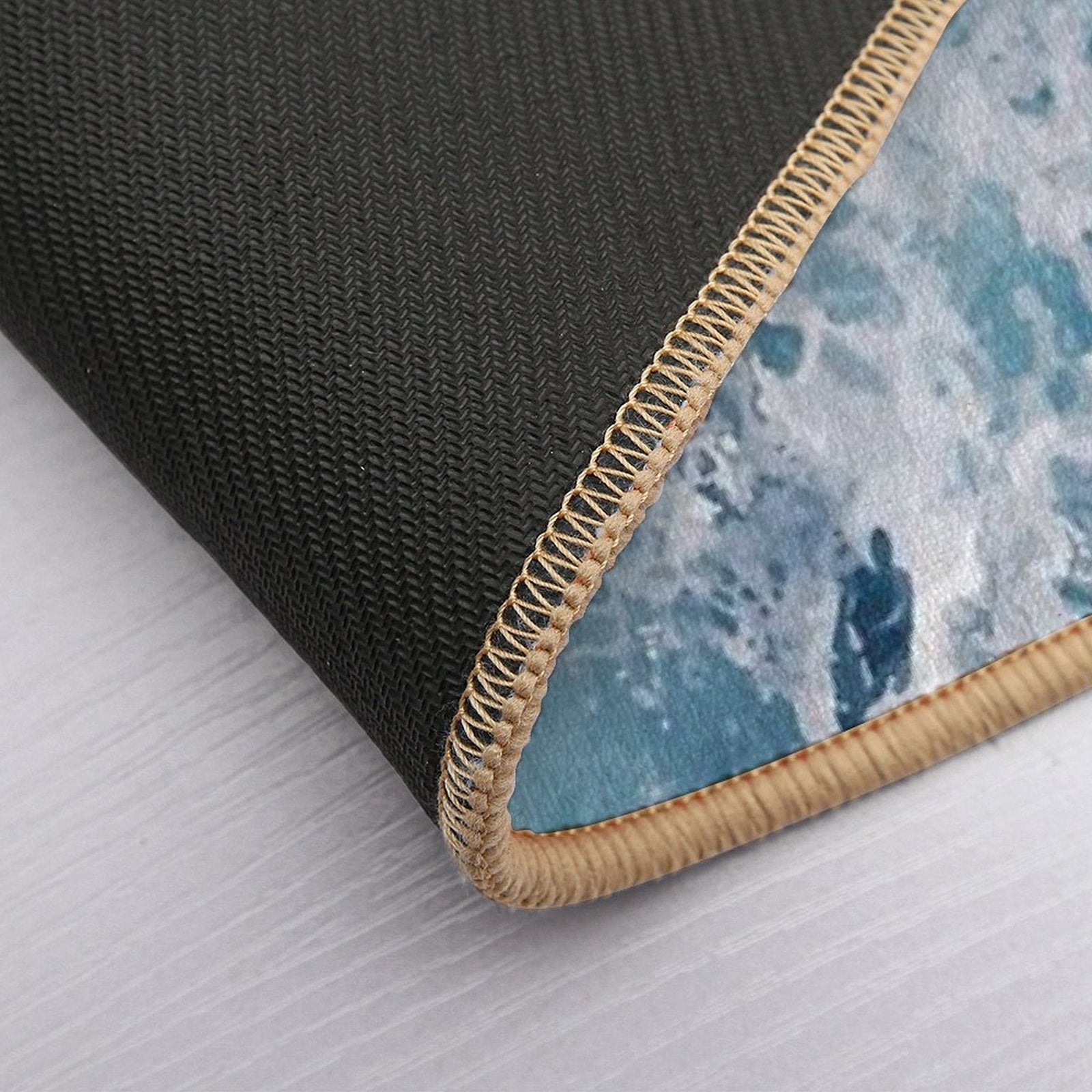 Ocean Beach Bathmat for Shower  Stain-Proof Bath Mat