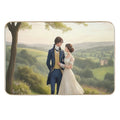 Mr Darcy And Elizabeth Bennett Pride And Prejudice Inspired Art  Dirt-Trapping Bath Mat