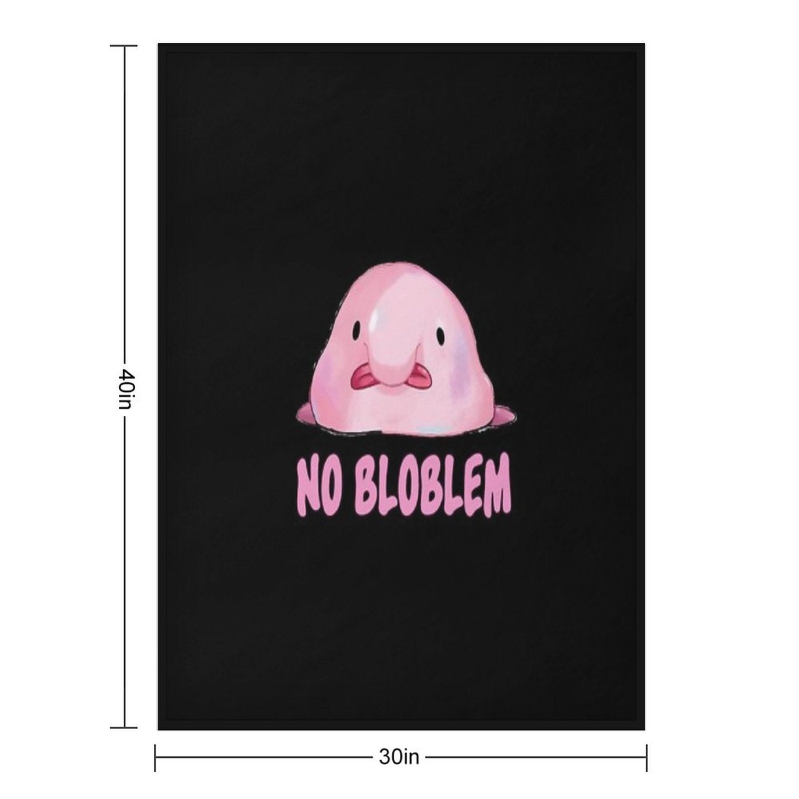 Blobfish Quick-dry Throw Blanket