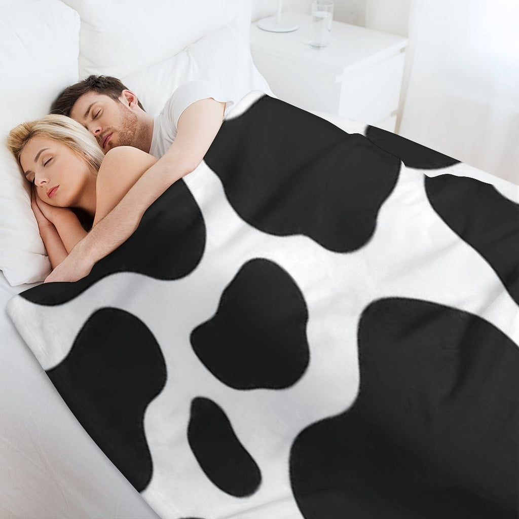 Cow Print Comfort Throw Blanket