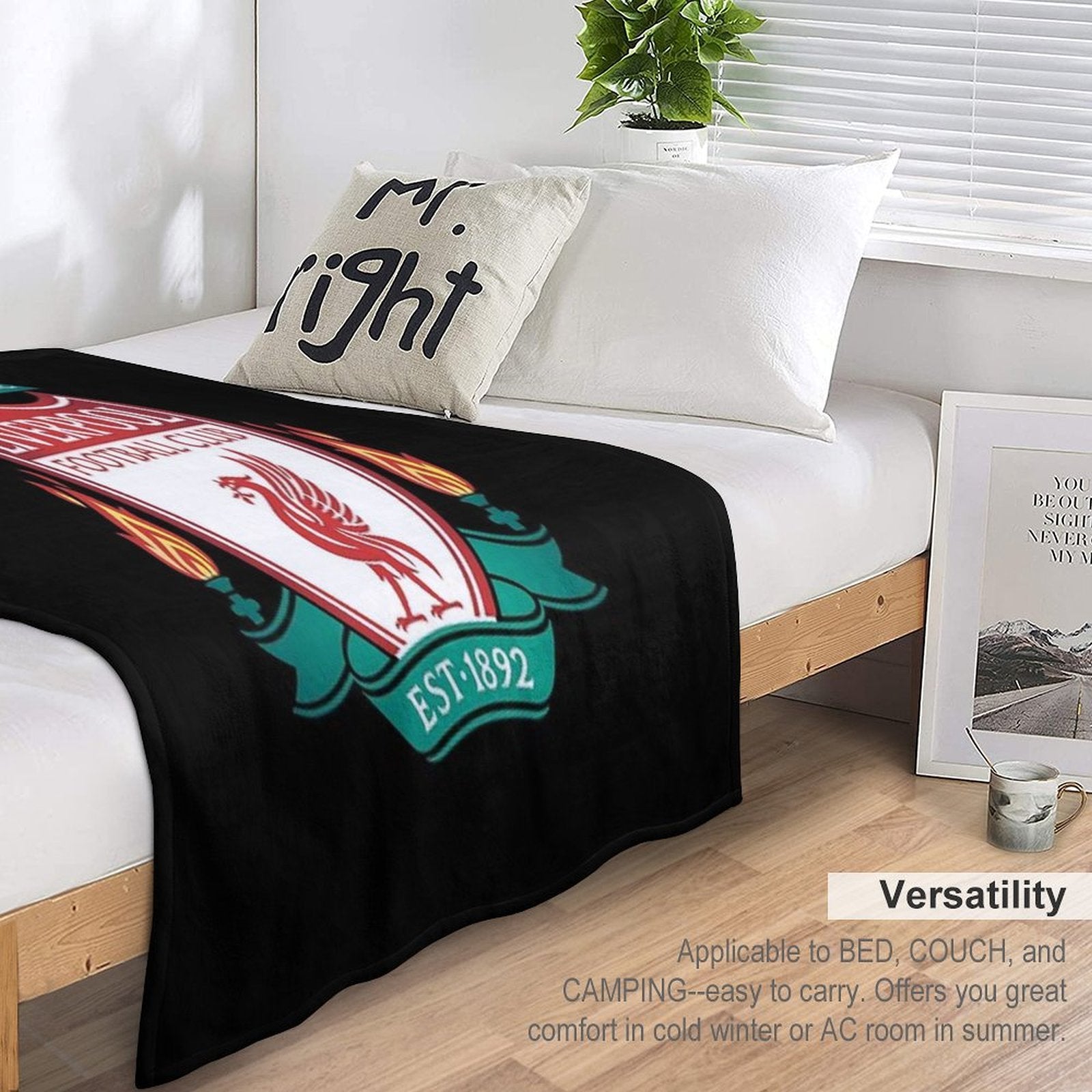 Classic Liverpool Emblem Eco-conscious Throw Blanket