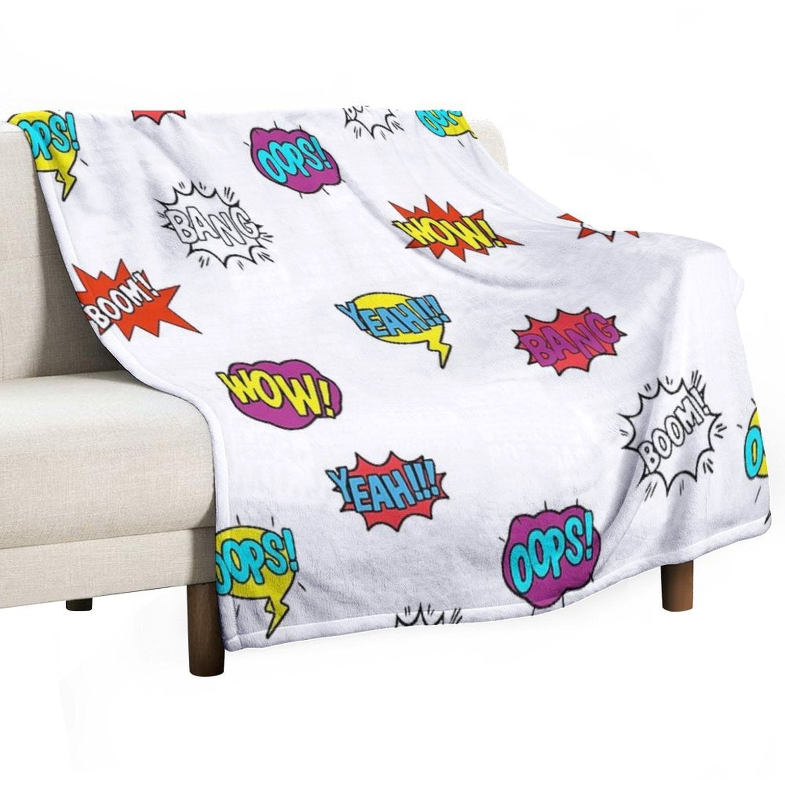 Pop Art Comic Book Style - LBC Eco-conscious Throw Blanket