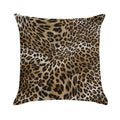 Leopard Pattern Soft Short Plush Fabric Throw Pillow