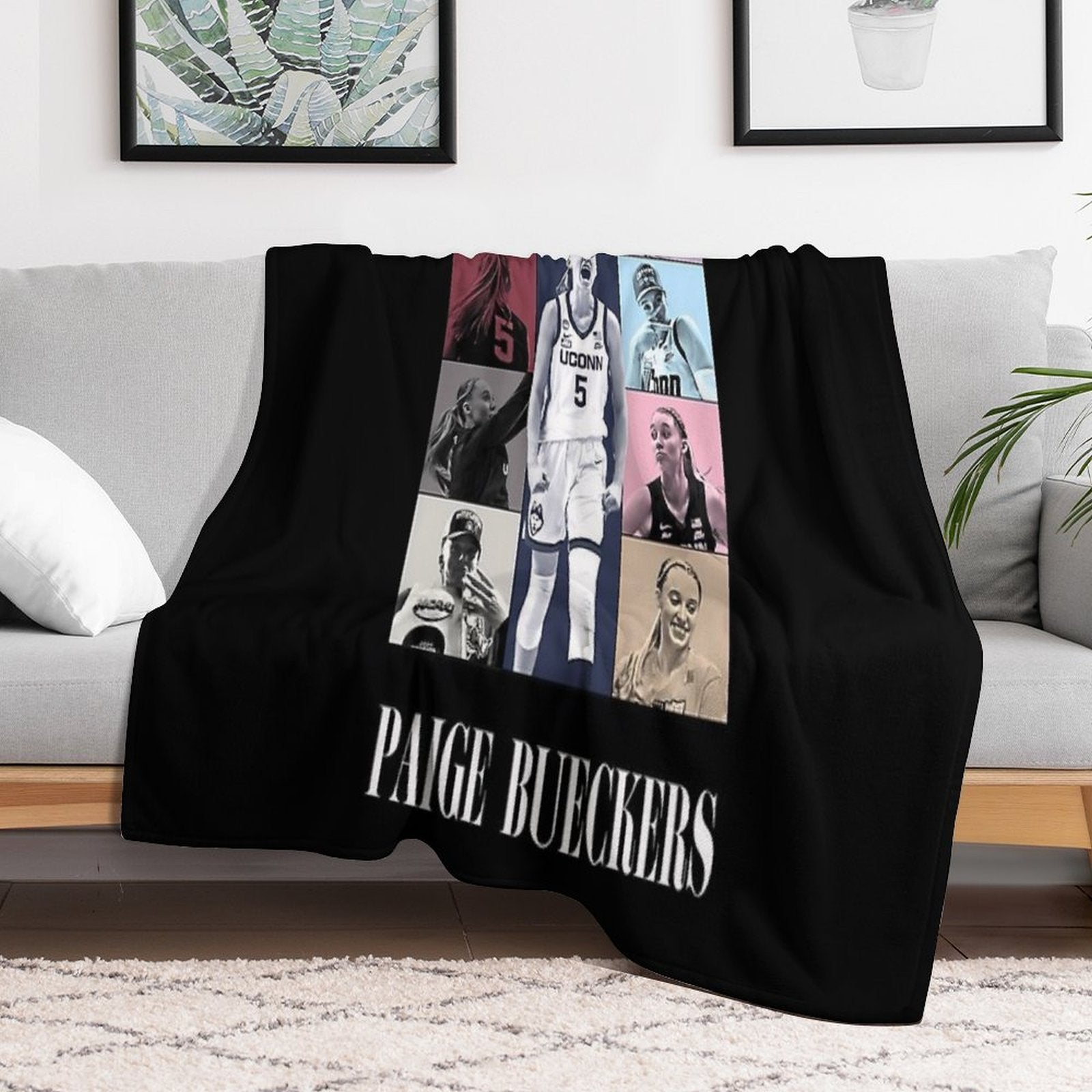 Paige Bueckers Eras Tour Eco-conscious Throw Blanket