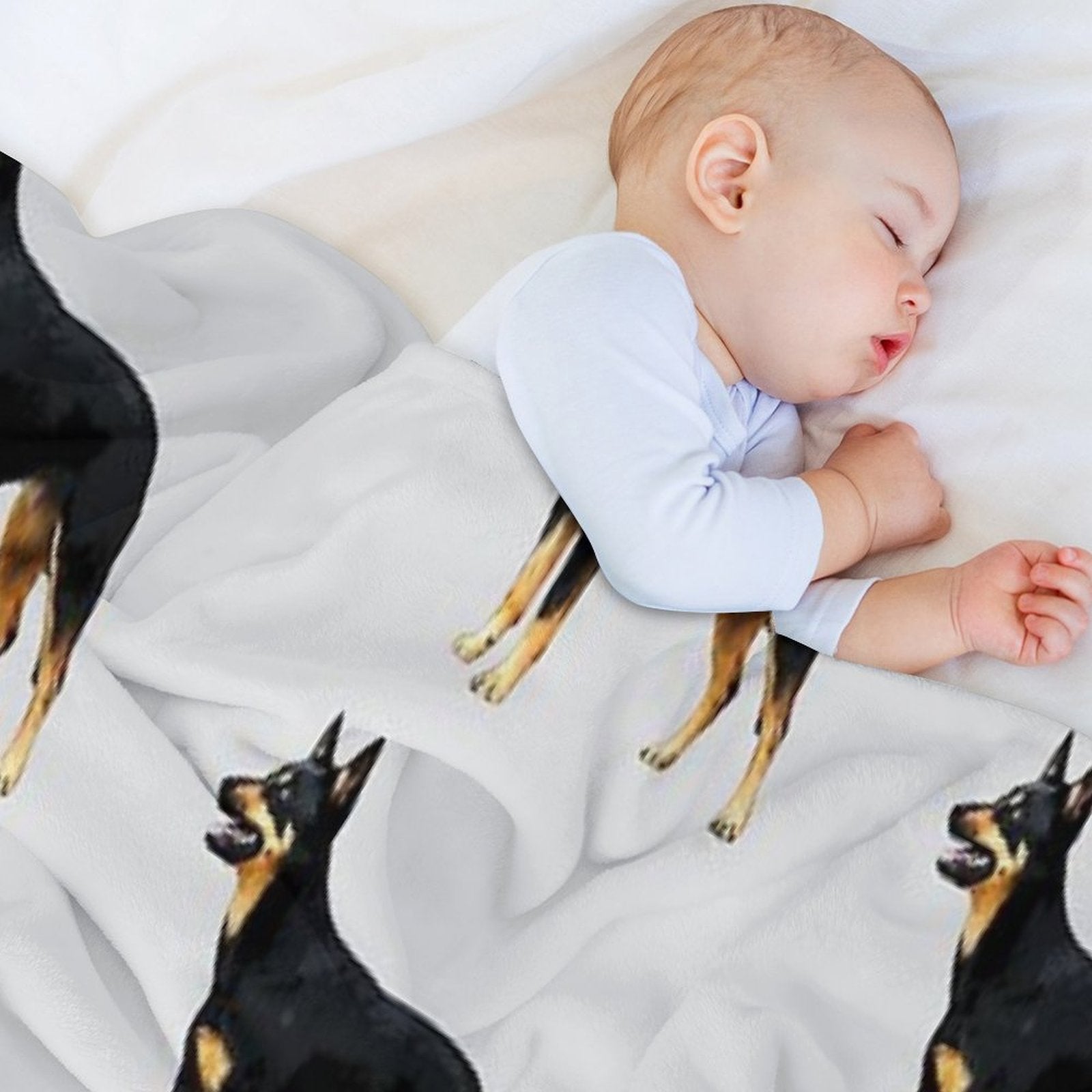 Kelpie- Australian Black And Tan Kelpie Durable Throw Blanket