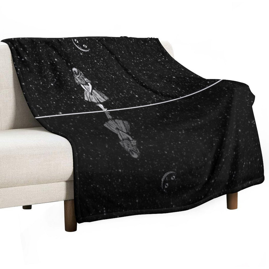 Alice In Wonderland Starry Night Durable Throw Blanket
