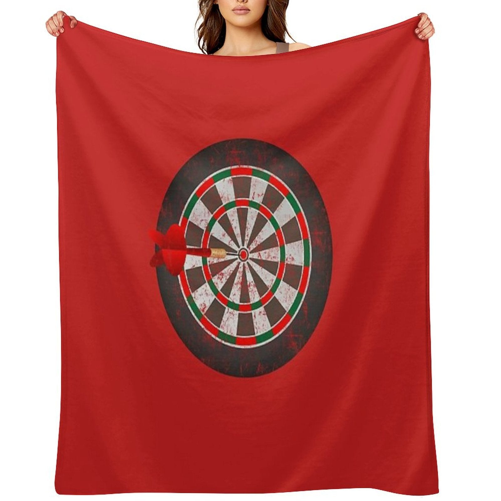 Vintage Darts Dartboard Lightweight Throw Blanket
