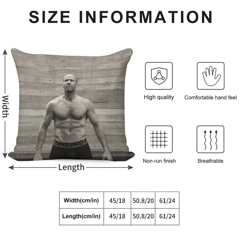 Jason Statham Soft Style Accent Throw Pillow