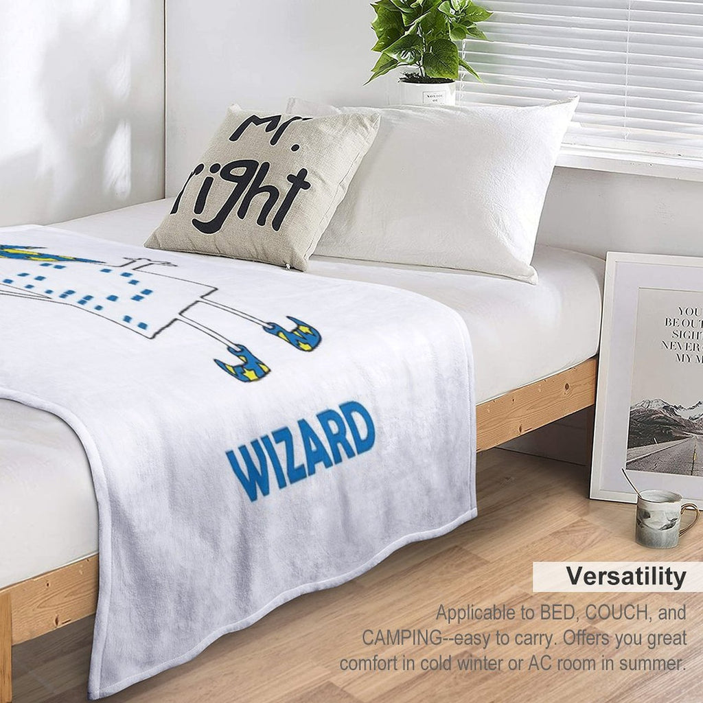 Western Blot Wizard, He Loves Cell Biology! Anti-pilling Throw Blanket