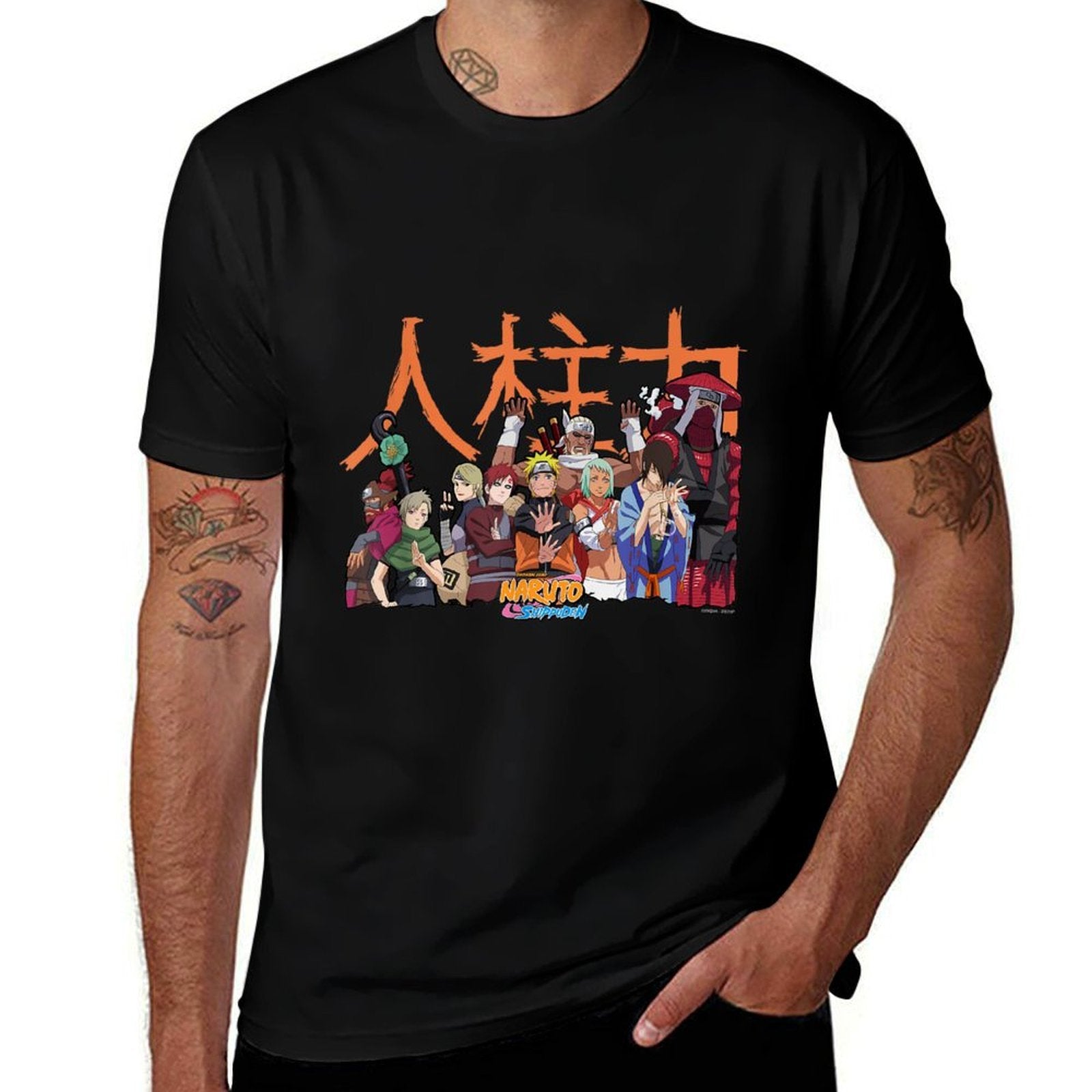 Naruto Shippuden Jinchuuriki Group Anime  Affordable Price T-Shirt