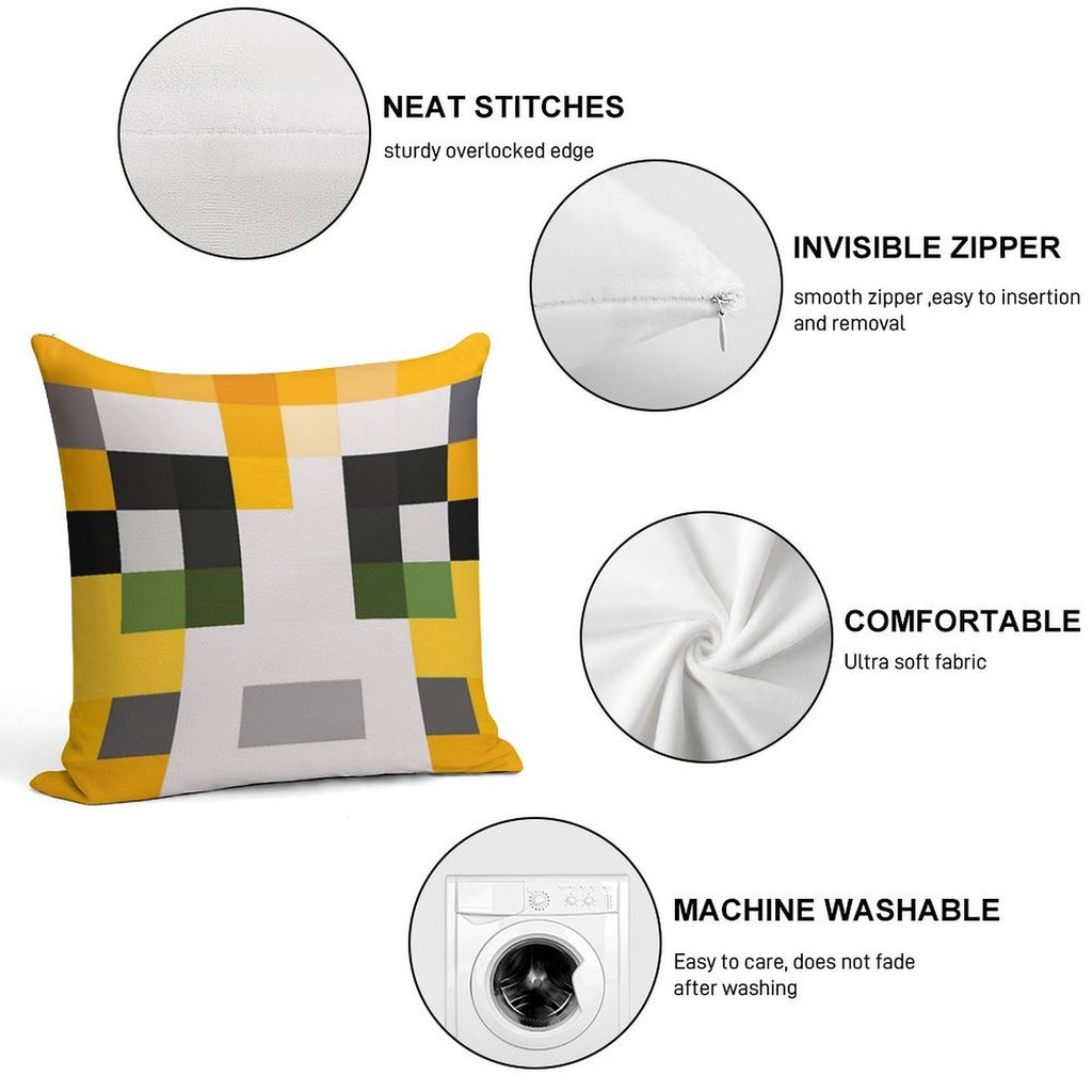 Stampy Soft Decorative Cover Throw Pillow