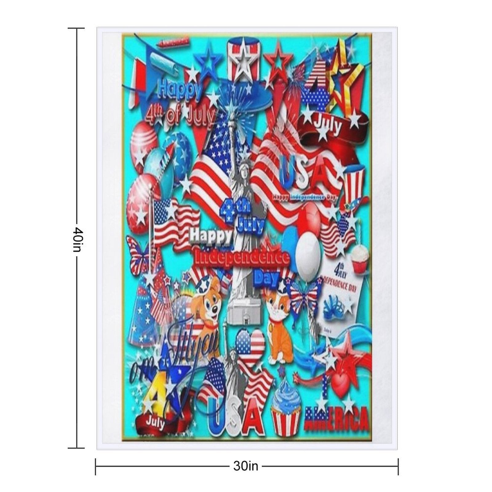 USA- America All-season Throw Blanket