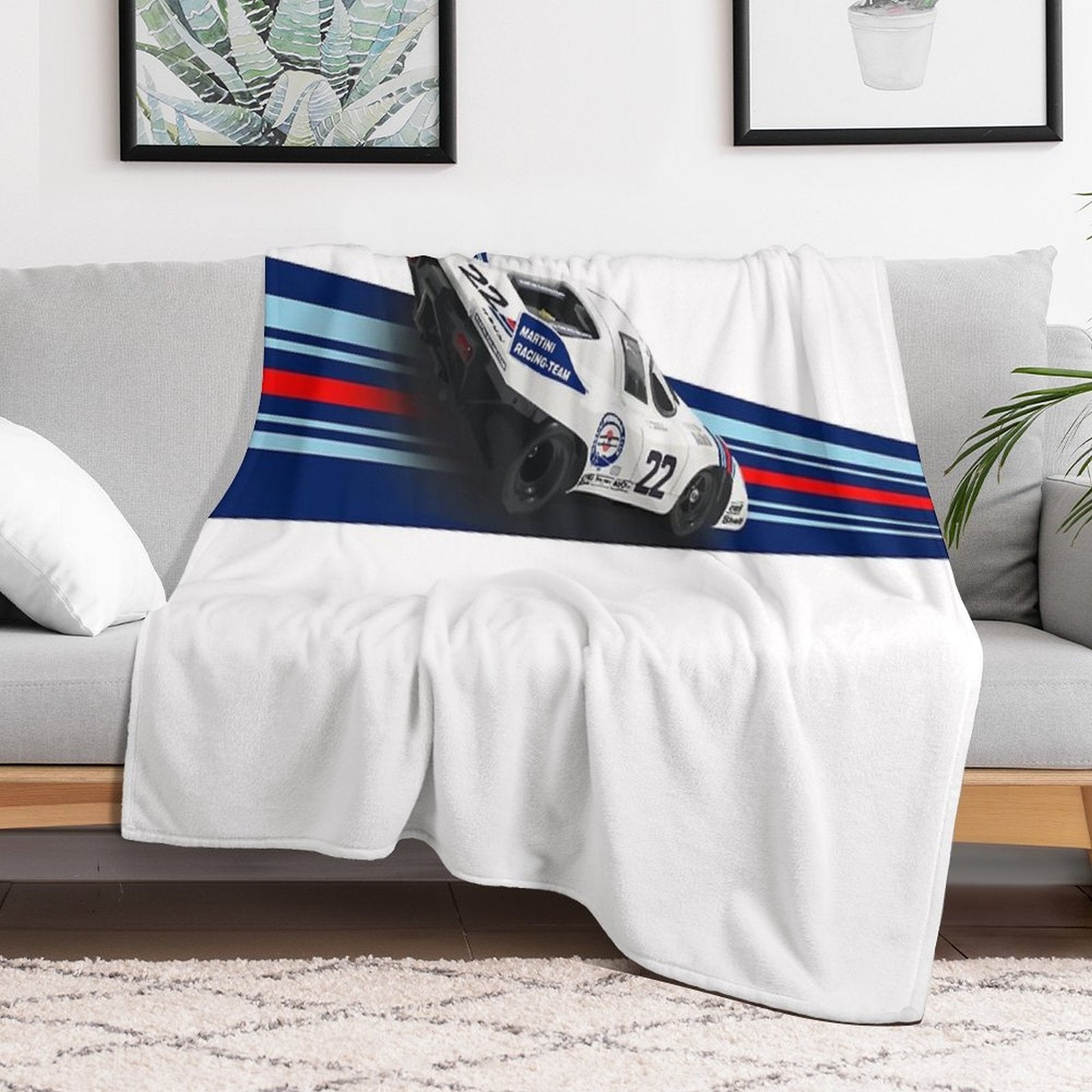 Porsch 917 Martini Racing 1971 Multi-functional Throw Blanket