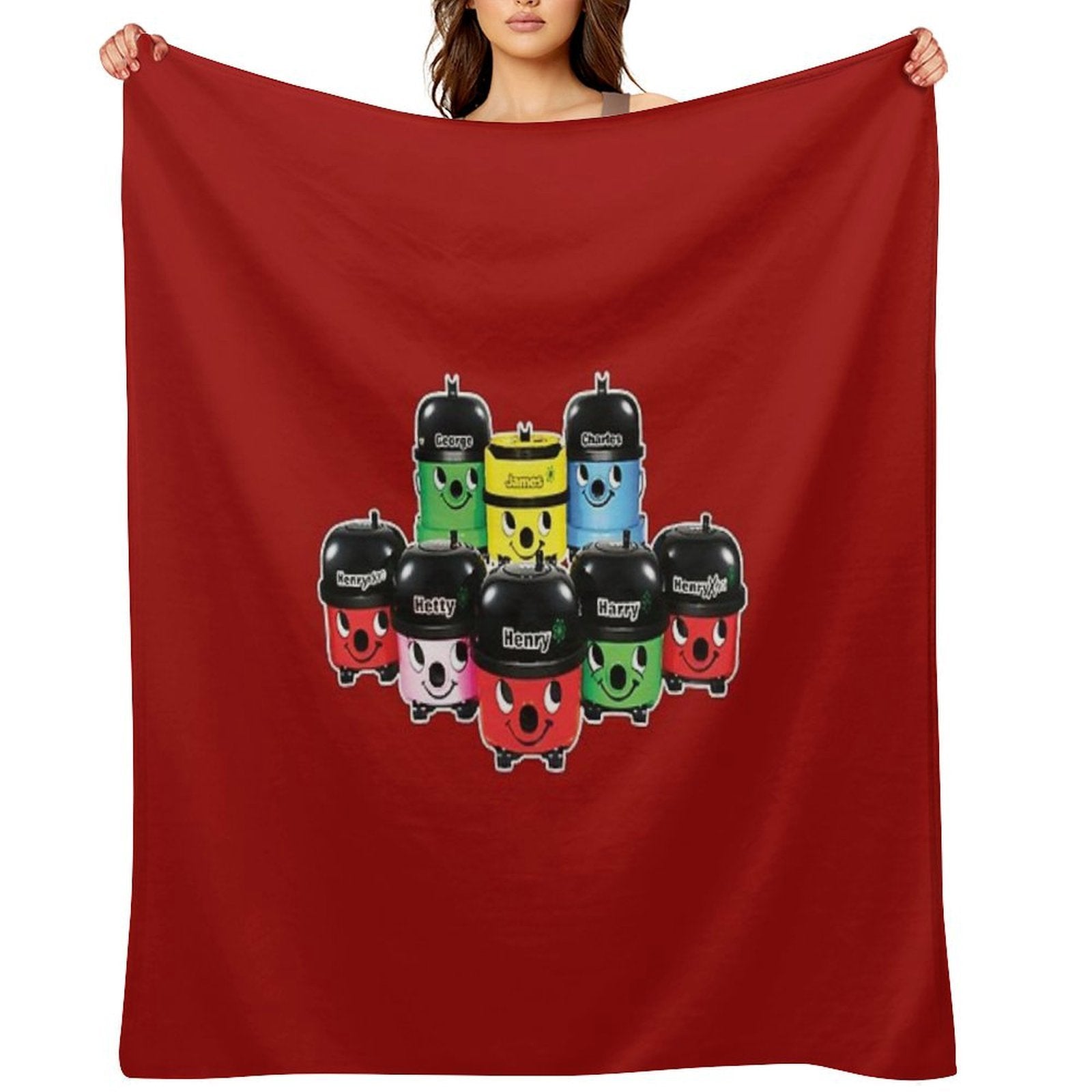 Henry Hoover And Friends Premium Throw Blanket