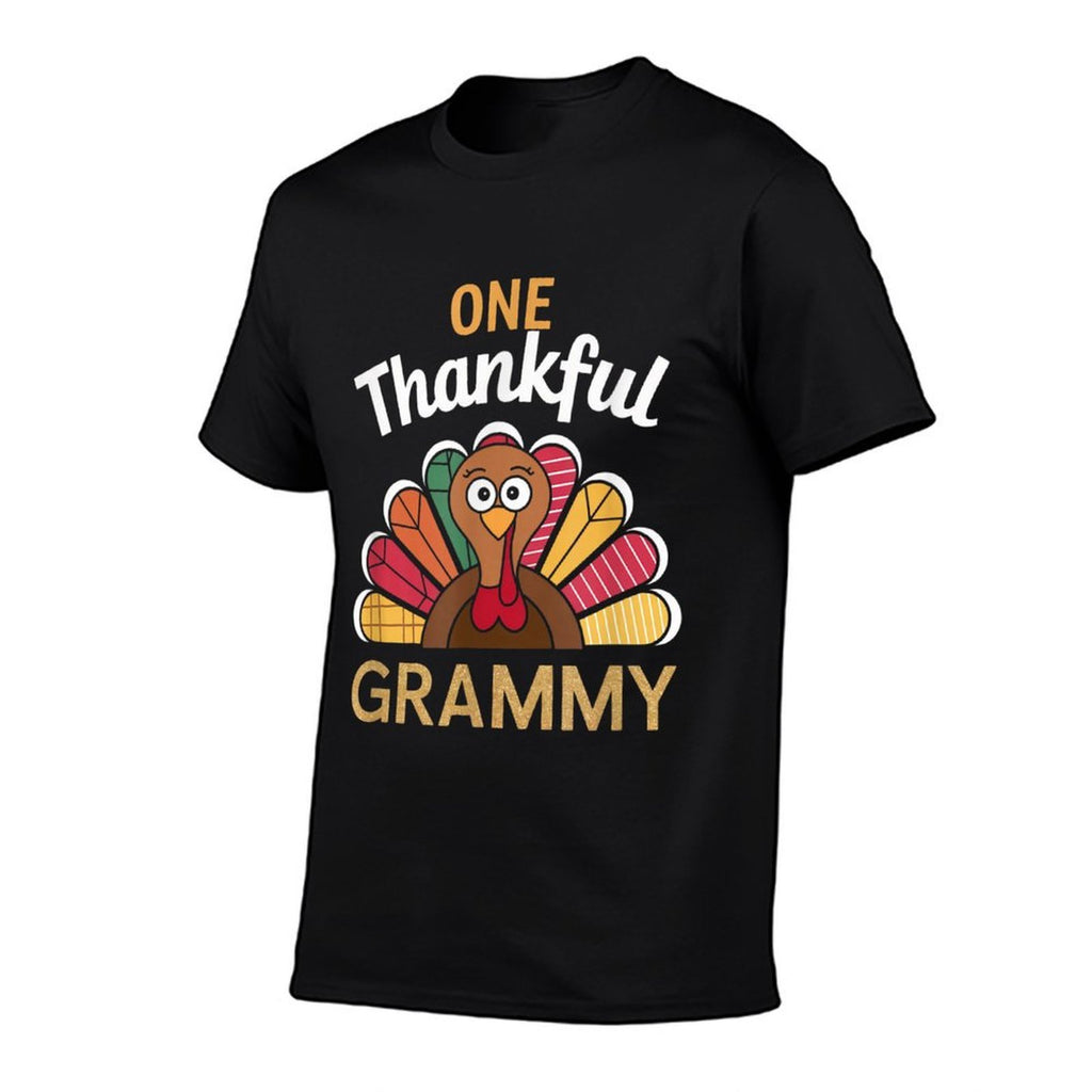 Grammy One Thankful Grammy Thanksgiving Christmas Groovy  Odor-resistant T-Shirt