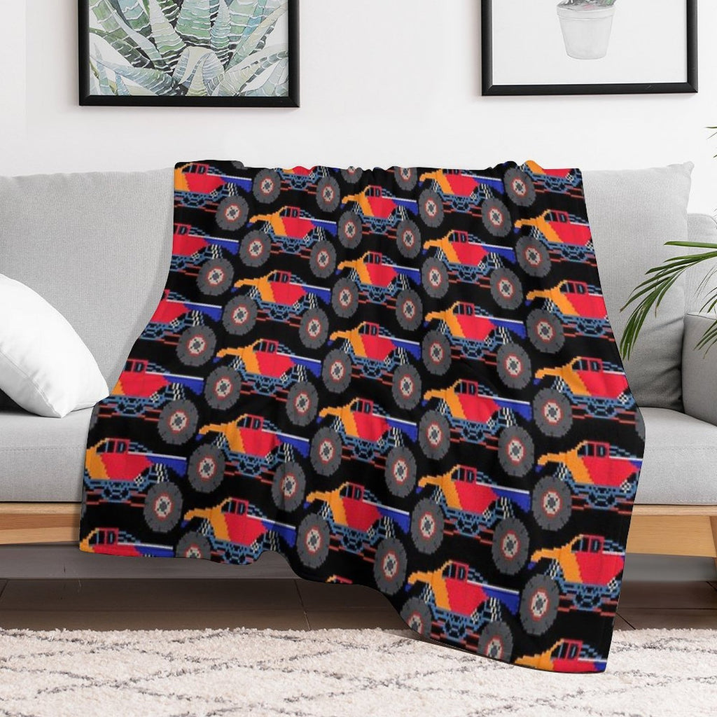 Monster Truck - The Kids' Picture Show Eco-conscious Throw Blanket
