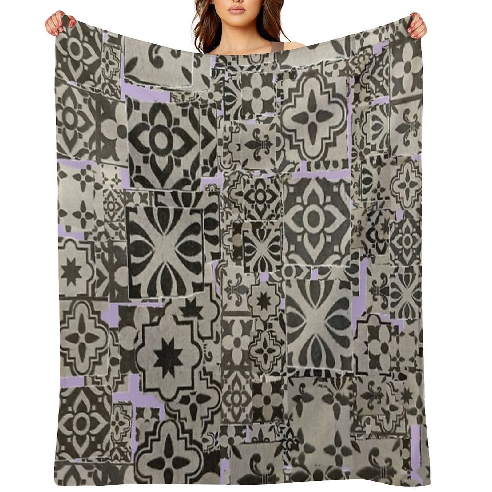 Moroccan Style Shrink-resistant Throw Blanket