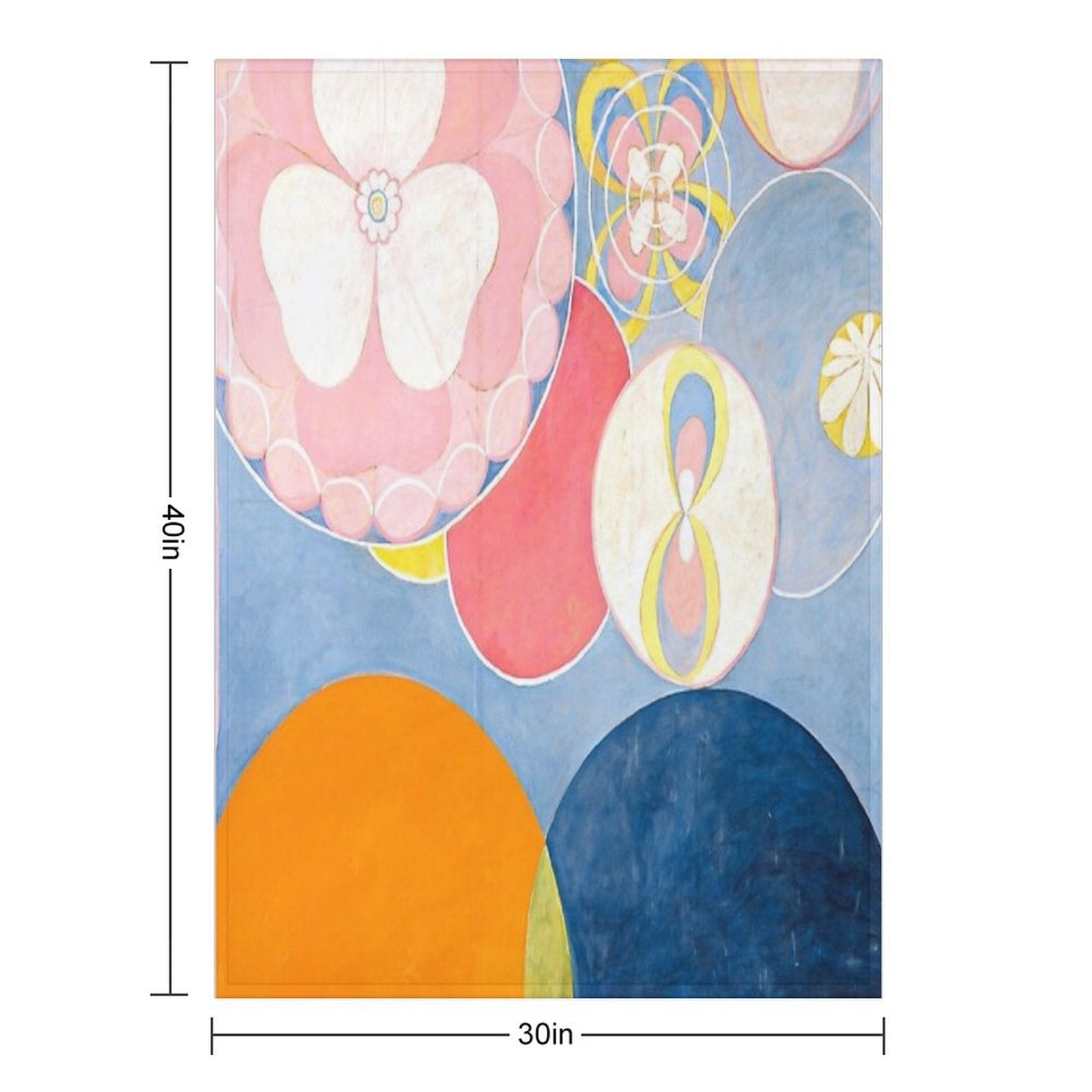 Hilma Af Klint The Ten Largest, No. 02, Childhood, Group IV Wrinkle-free Throw Blanket