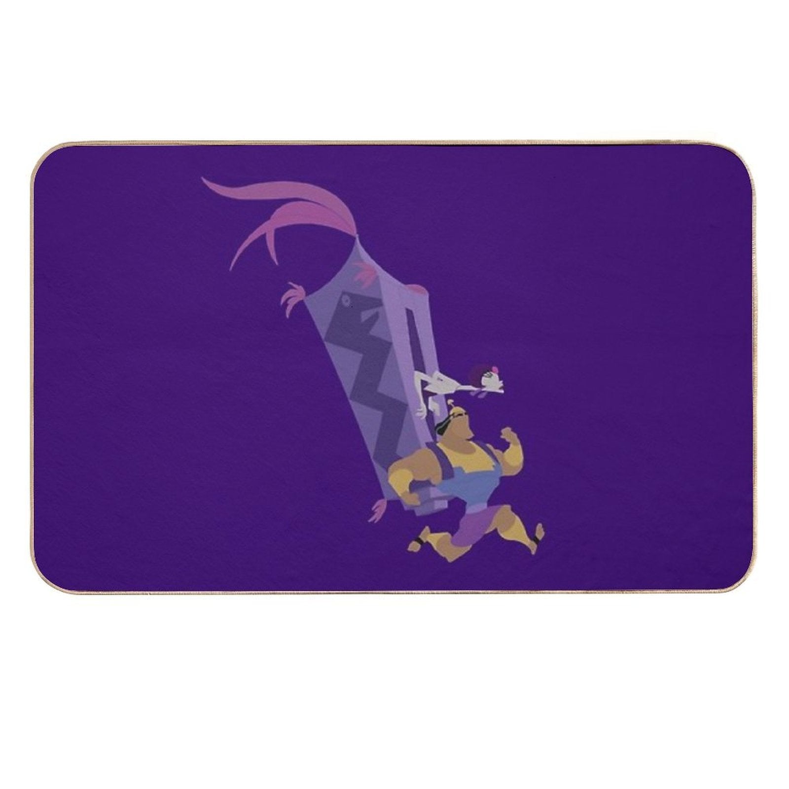 Minimalist Kronk And Yzma  Stain-Proof Bath Mat