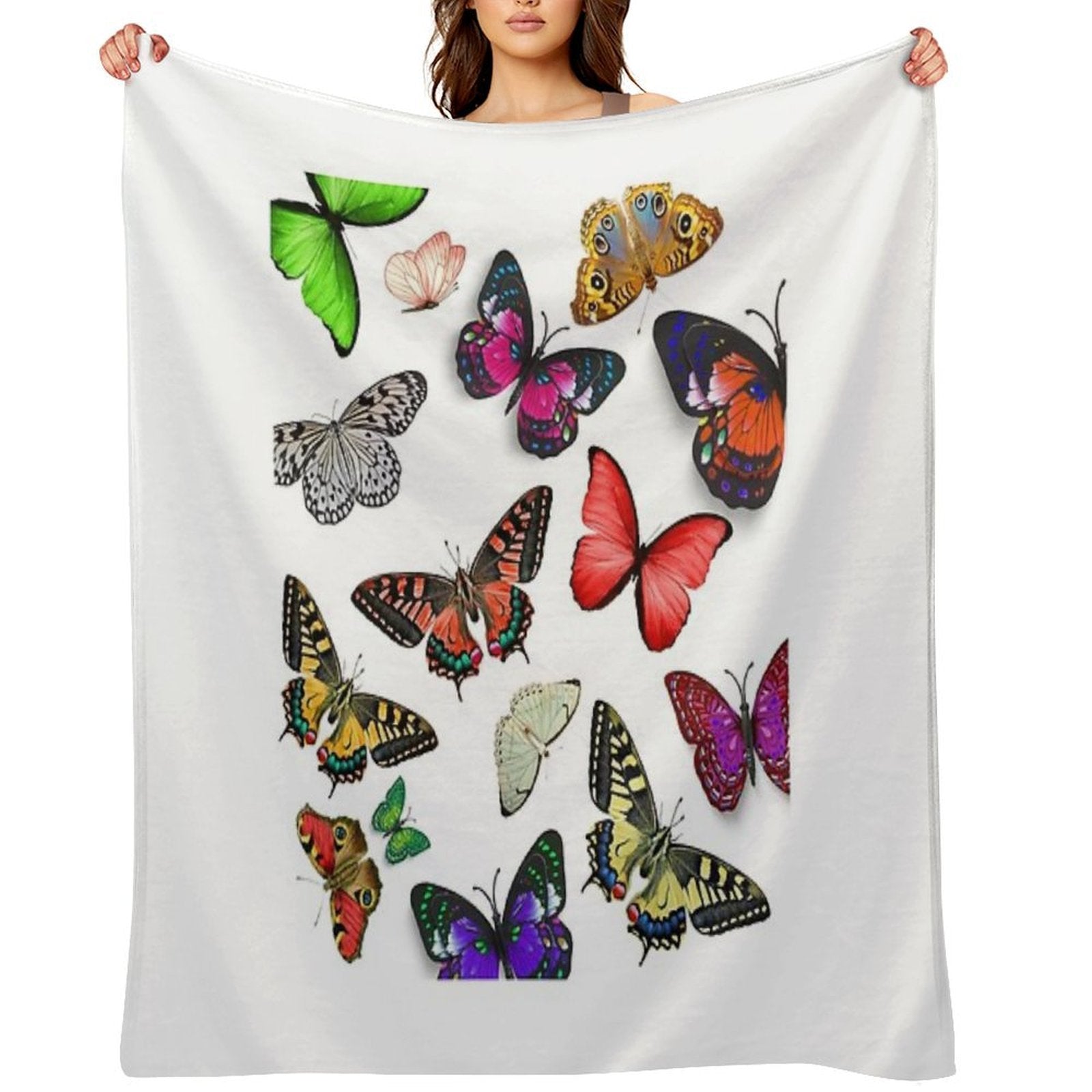 Mix Butterflies Versatility Throw Blanket