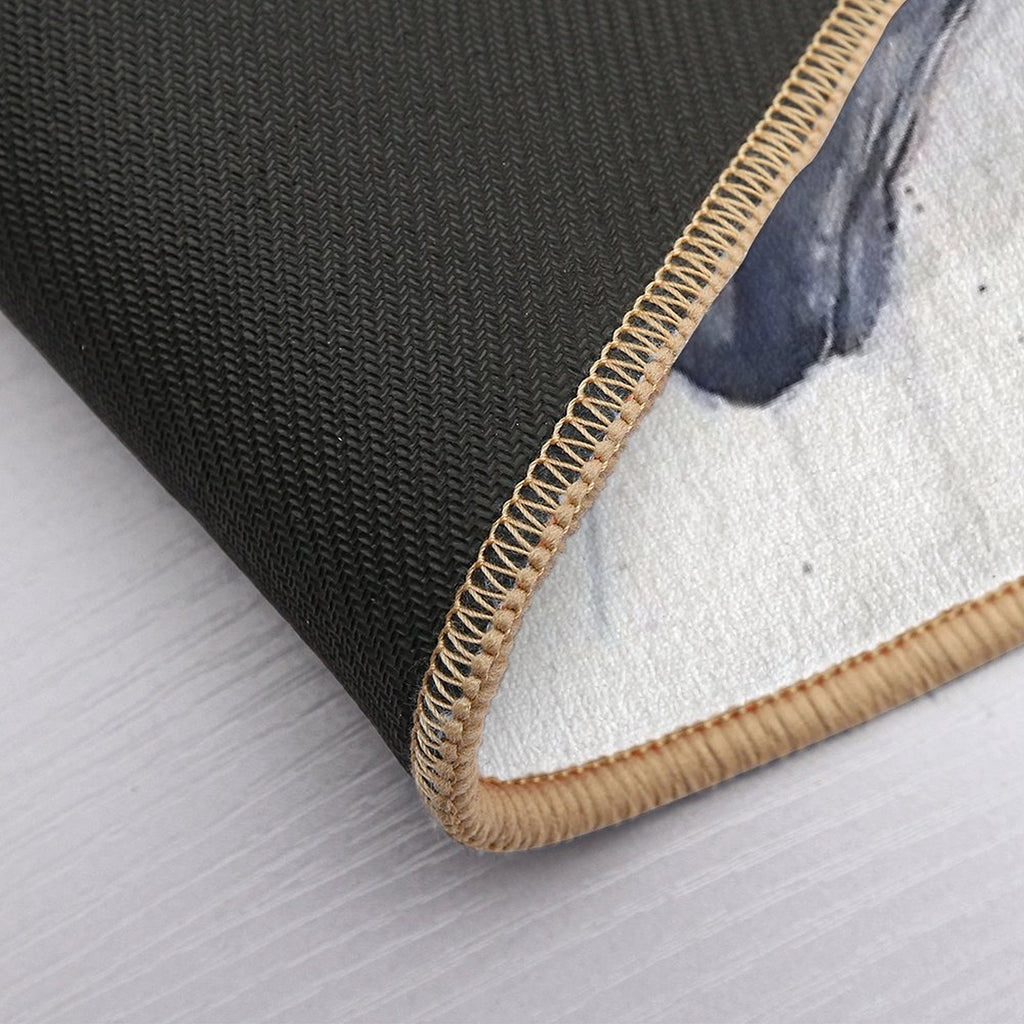 Rainbow Unicorn Watercolor  Easy To Clean Bath Mat