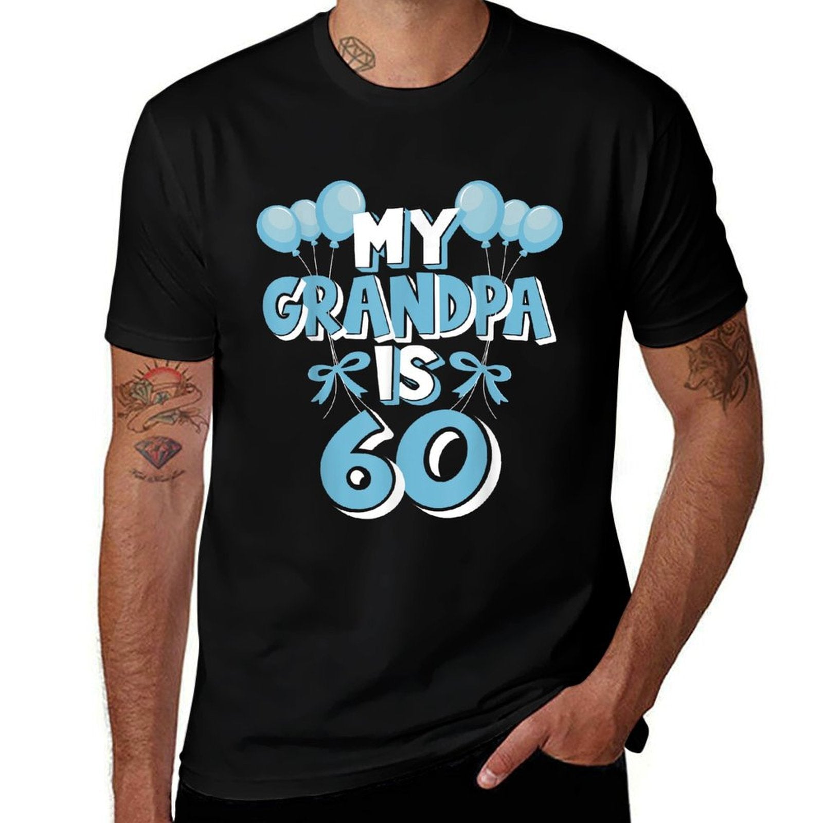My Grandpa Is 60 Years Old Grandad 60th Birthday  Graphic-printed T-Shirt