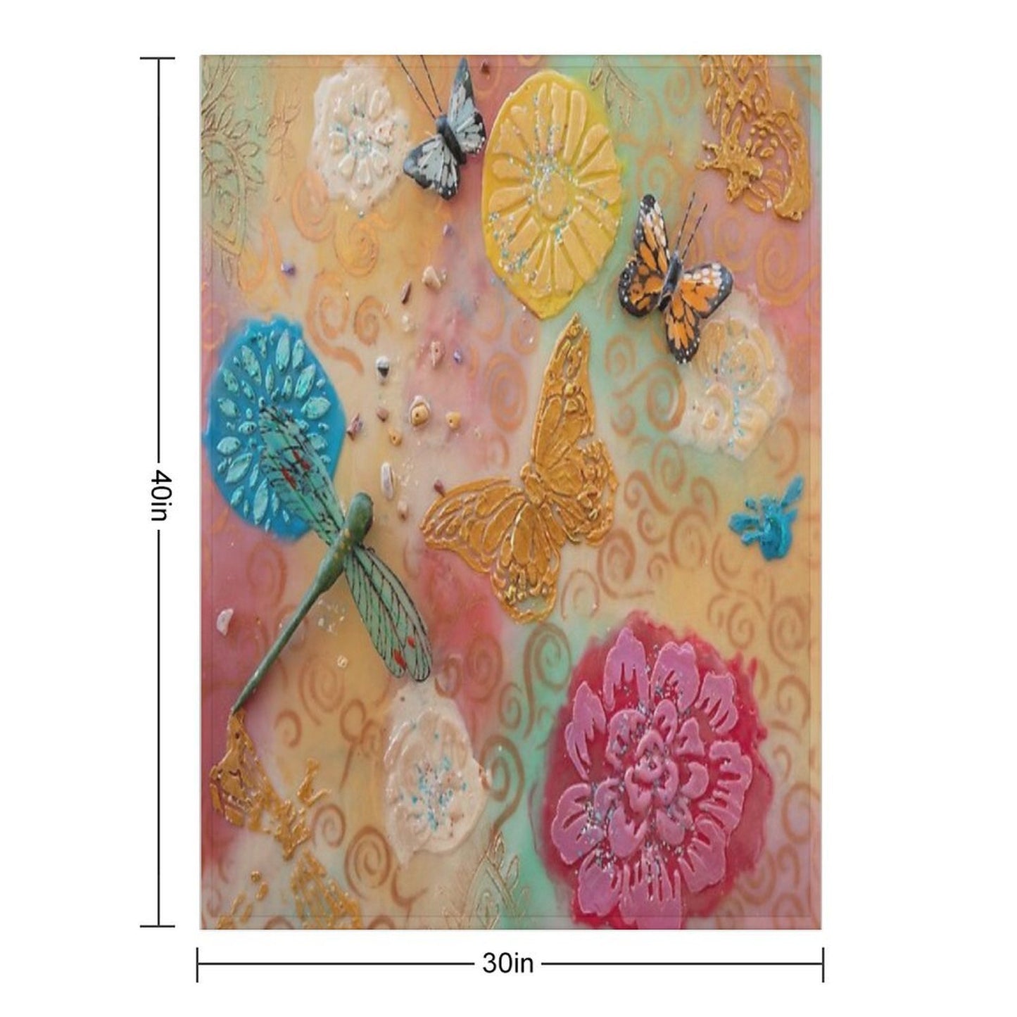 Magical Garden of Metamorphosis Lightweight Throw Blanket