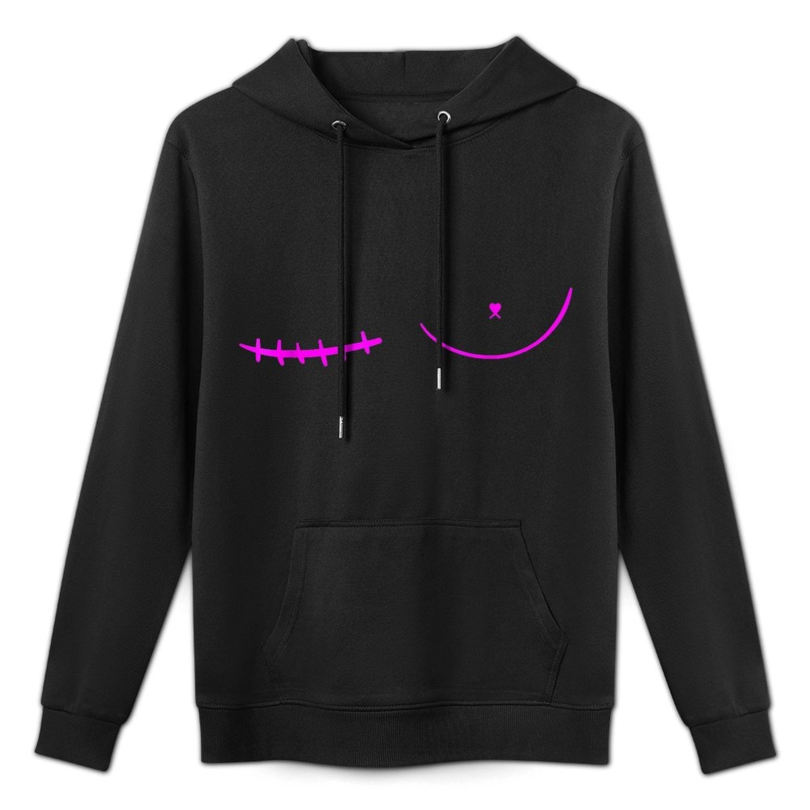 Right Mastectomy Scar Breast Cancer Survivor Durable Construction Hoodie