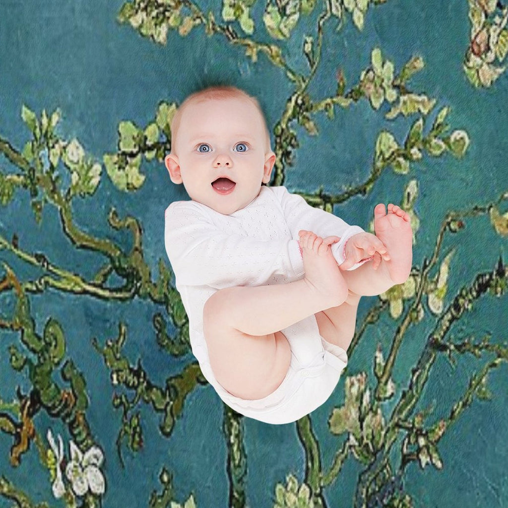 Van Gogh Almond Blossoms Versatility Throw Blanket