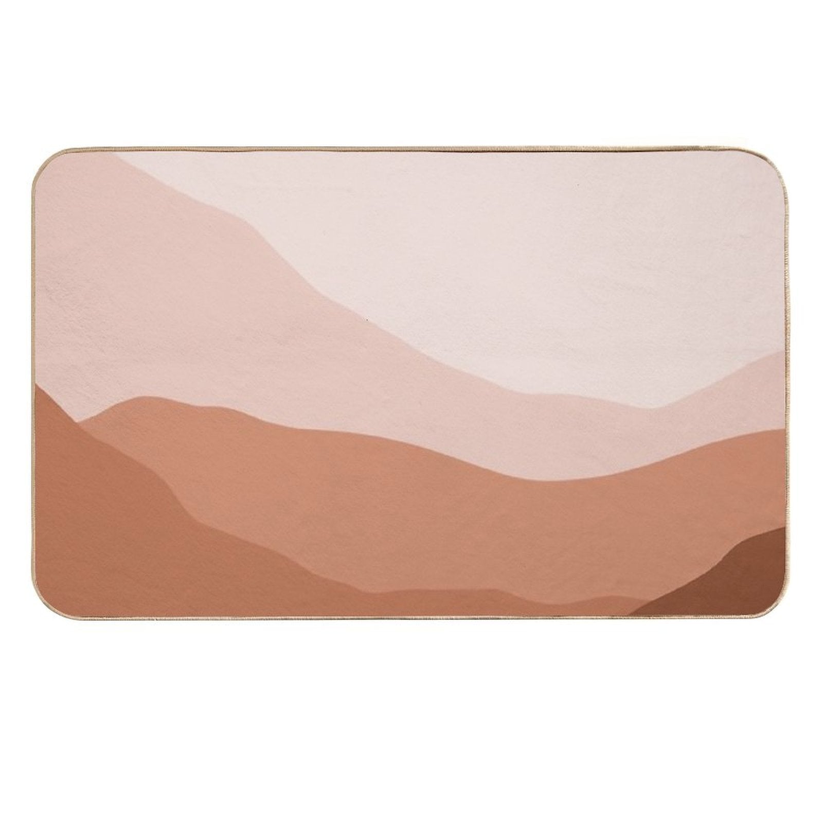 Pink Landscape  Long-Lasting Bath Mat