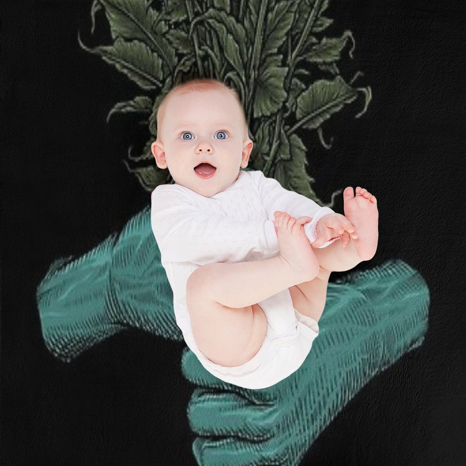 Monster Bouquet Plush Throw Blanket