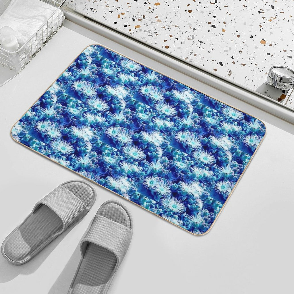 Blue Nature  Non-Slip Bath Mat