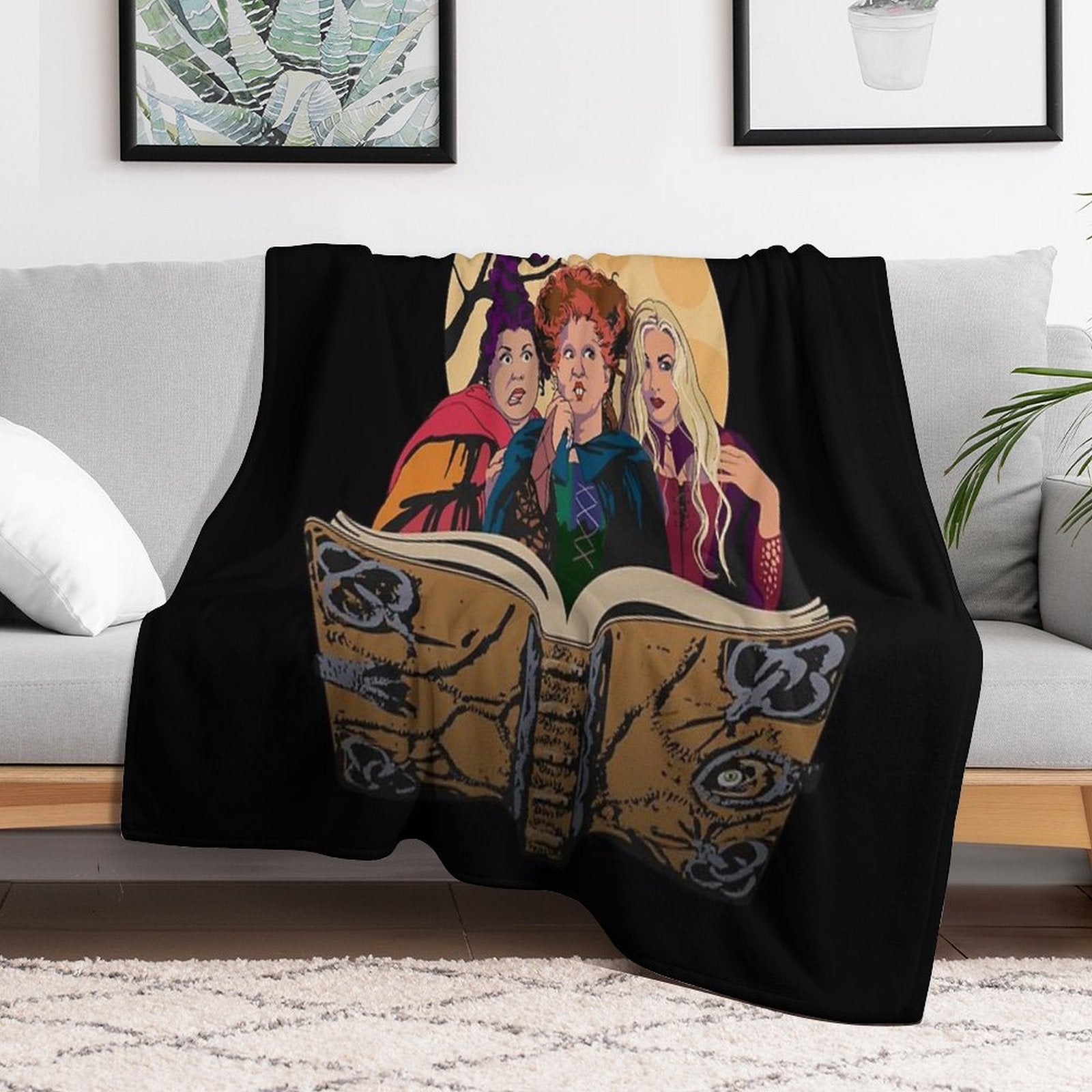 Hocus Pocus Sanderson Sisters Premium Throw Blanket