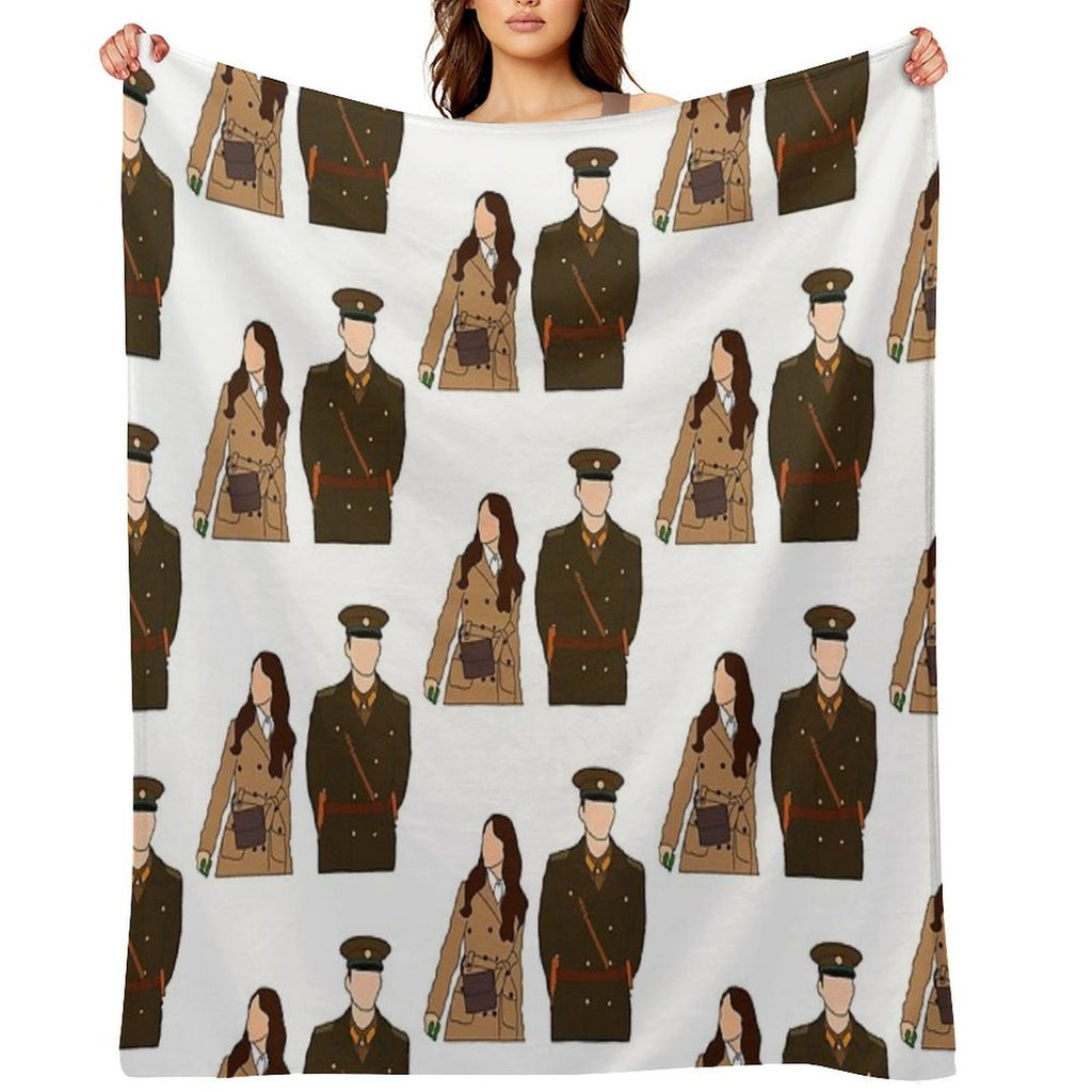 CRASH LANDING ON YOU Plush Throw Blanket