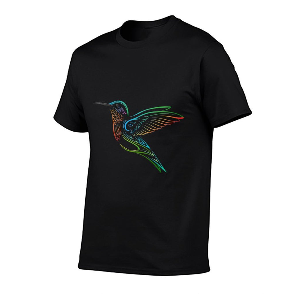 Womens Colibri Mandala Hummingbird  Oversized Silhouette T-Shirt