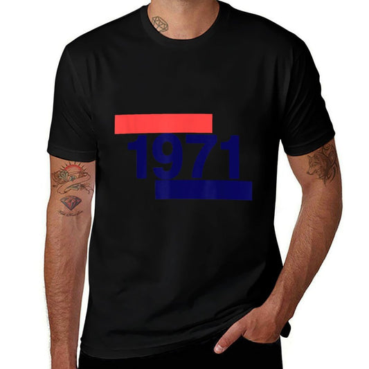 1971 50th Birthday  Oversized Silhouette T-Shirt